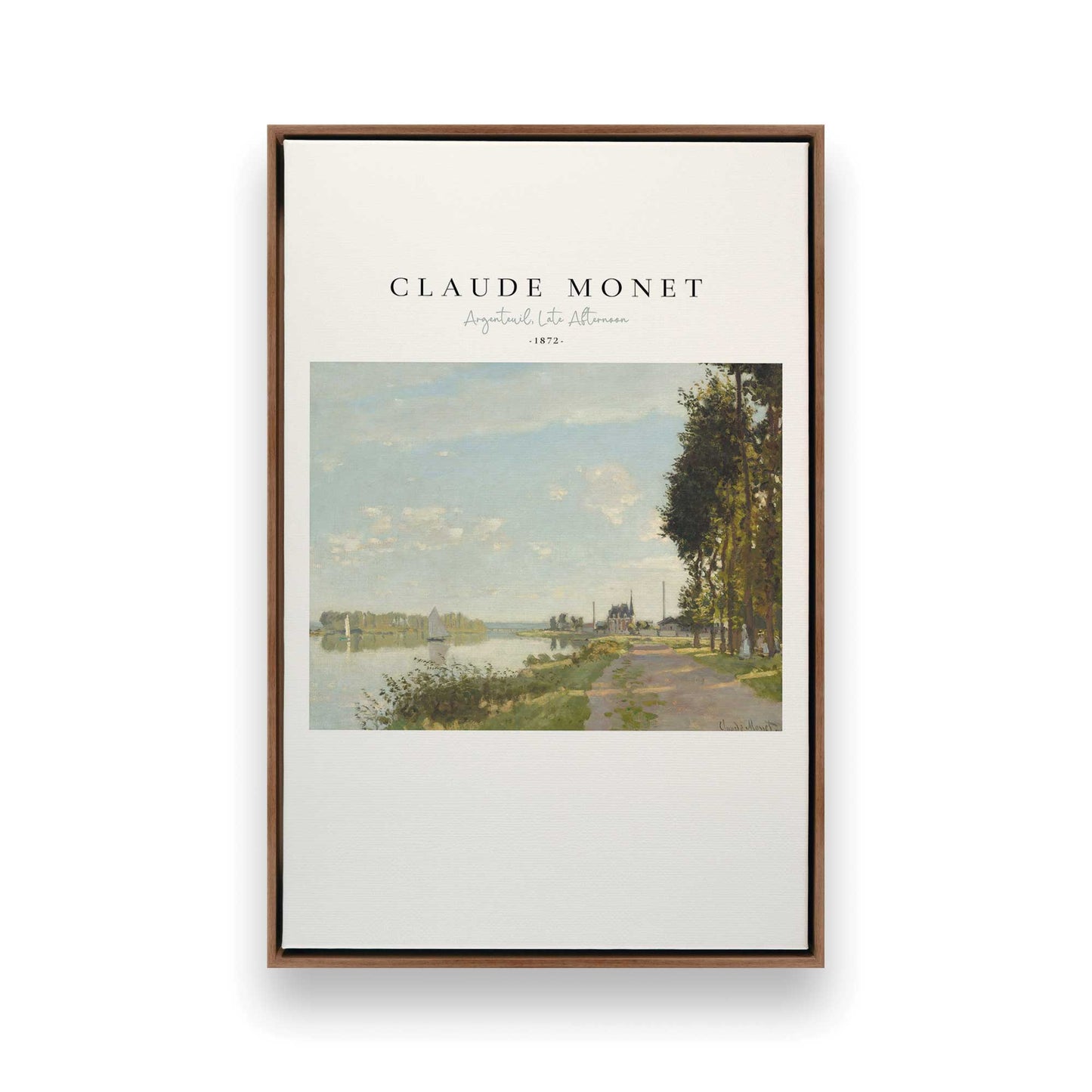 [Color:Walnut], Picture of art in a Walnut frame