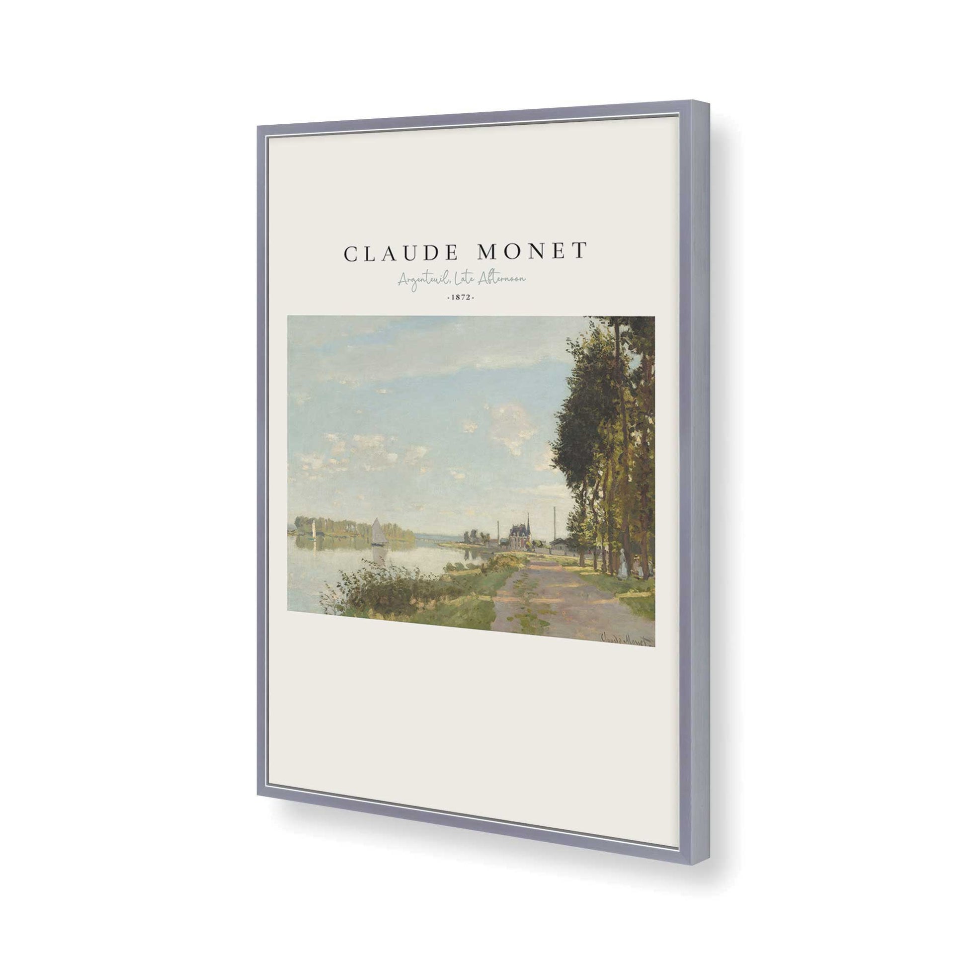 [Color:Polished Chrome], Picture of art in a Polished Chrome frame of the corner