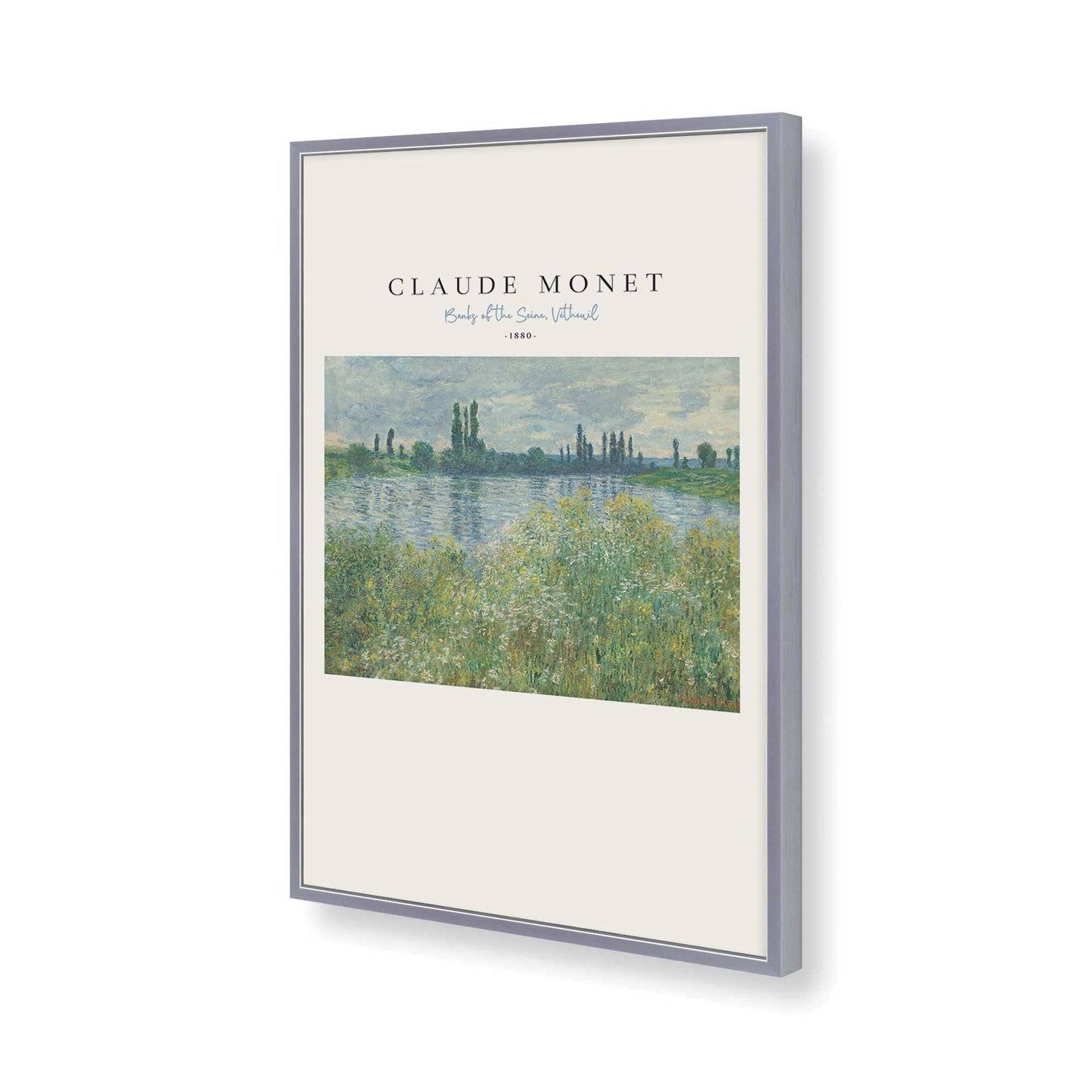 [Color:Polished Chrome], Picture of art in a Polished Chrome frame of the corner