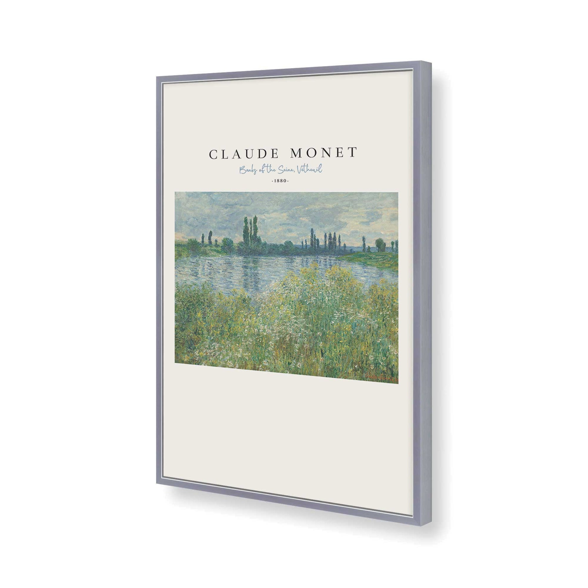 [Color:Polished Chrome], Picture of art in a Polished Chrome frame of the corner