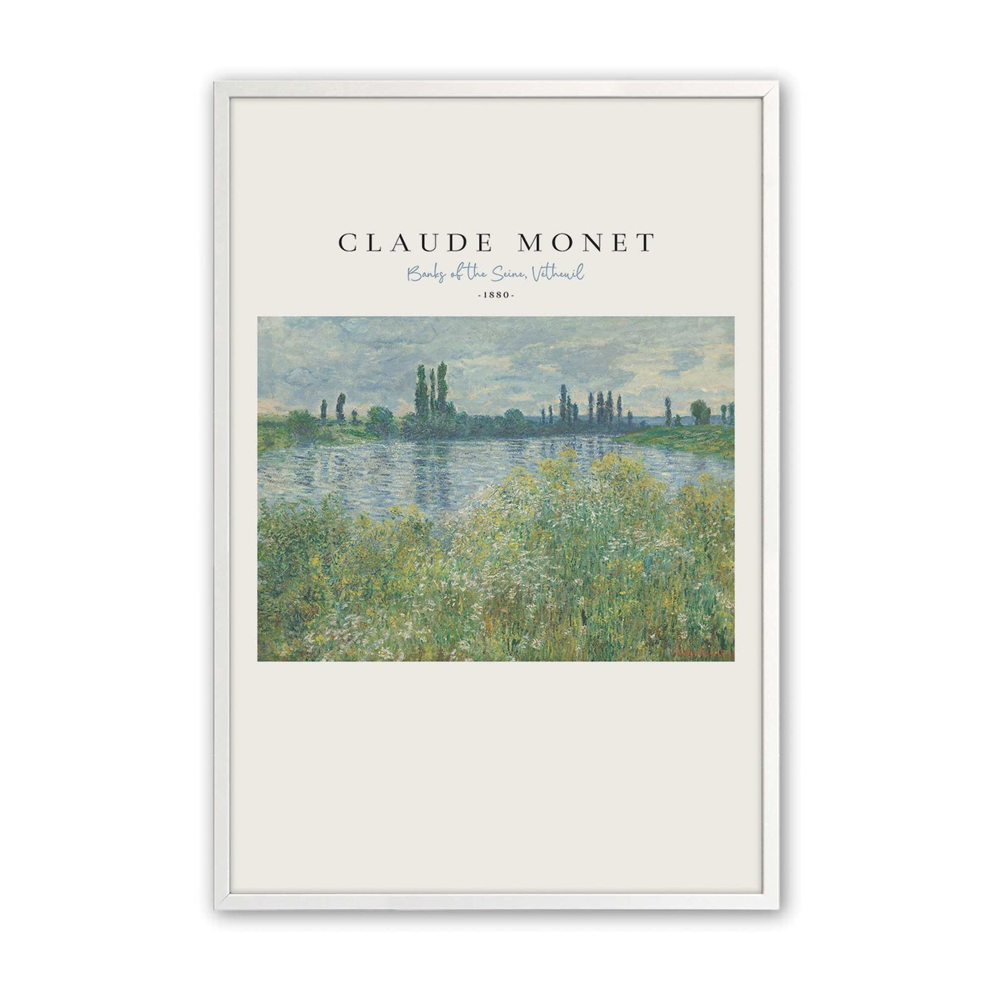 [Color:Opaque White], Picture of art in a Opaque White frame