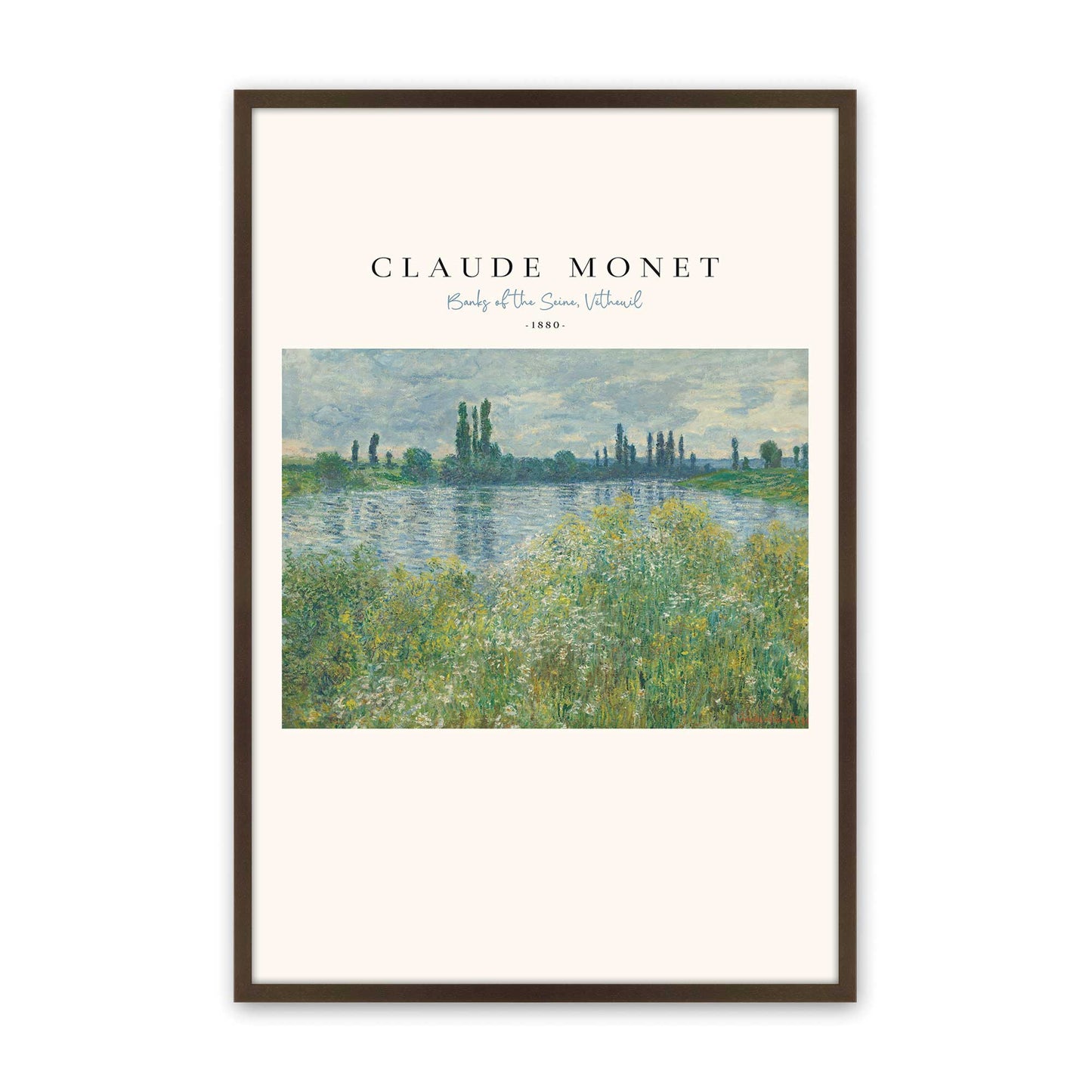 [Color:Brown], Picture of art in a Brown frame
