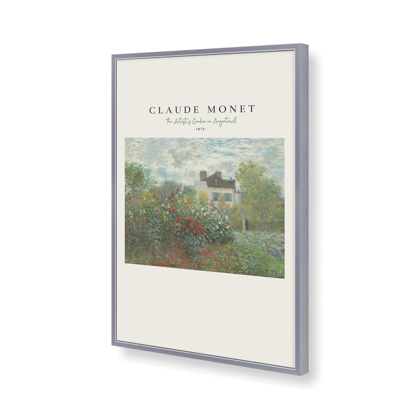 [Color:Polished Chrome], Picture of art in a Polished Chrome frame of the corner