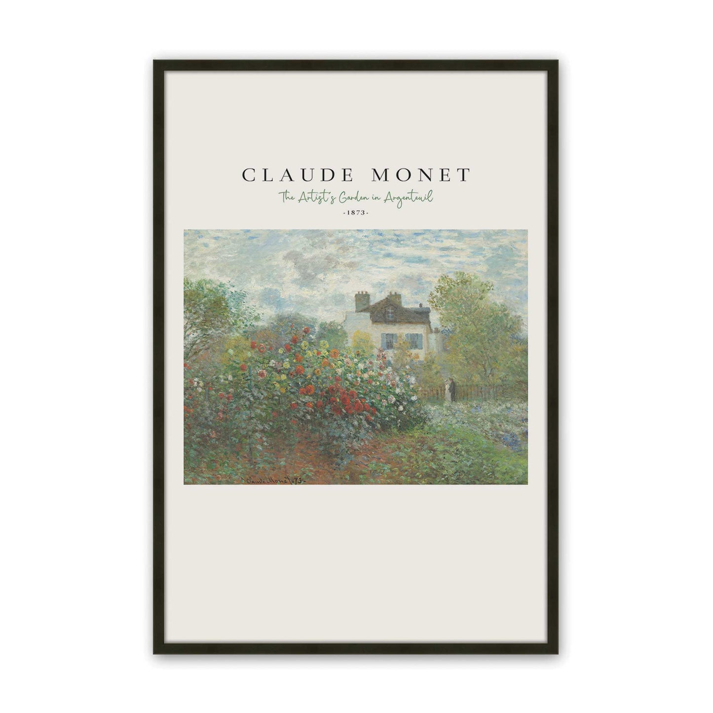 [Color:Satin Black], Picture of art in a Satin Black frame