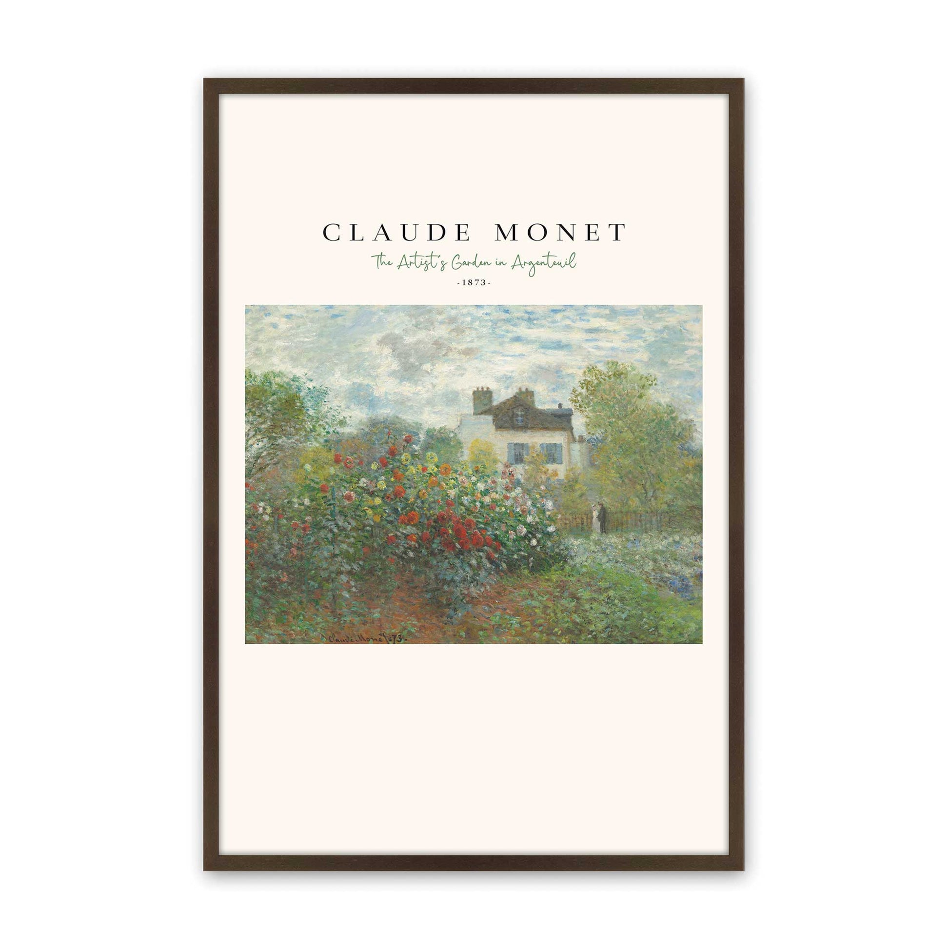 [Color:Brown], Picture of art in a Brown frame