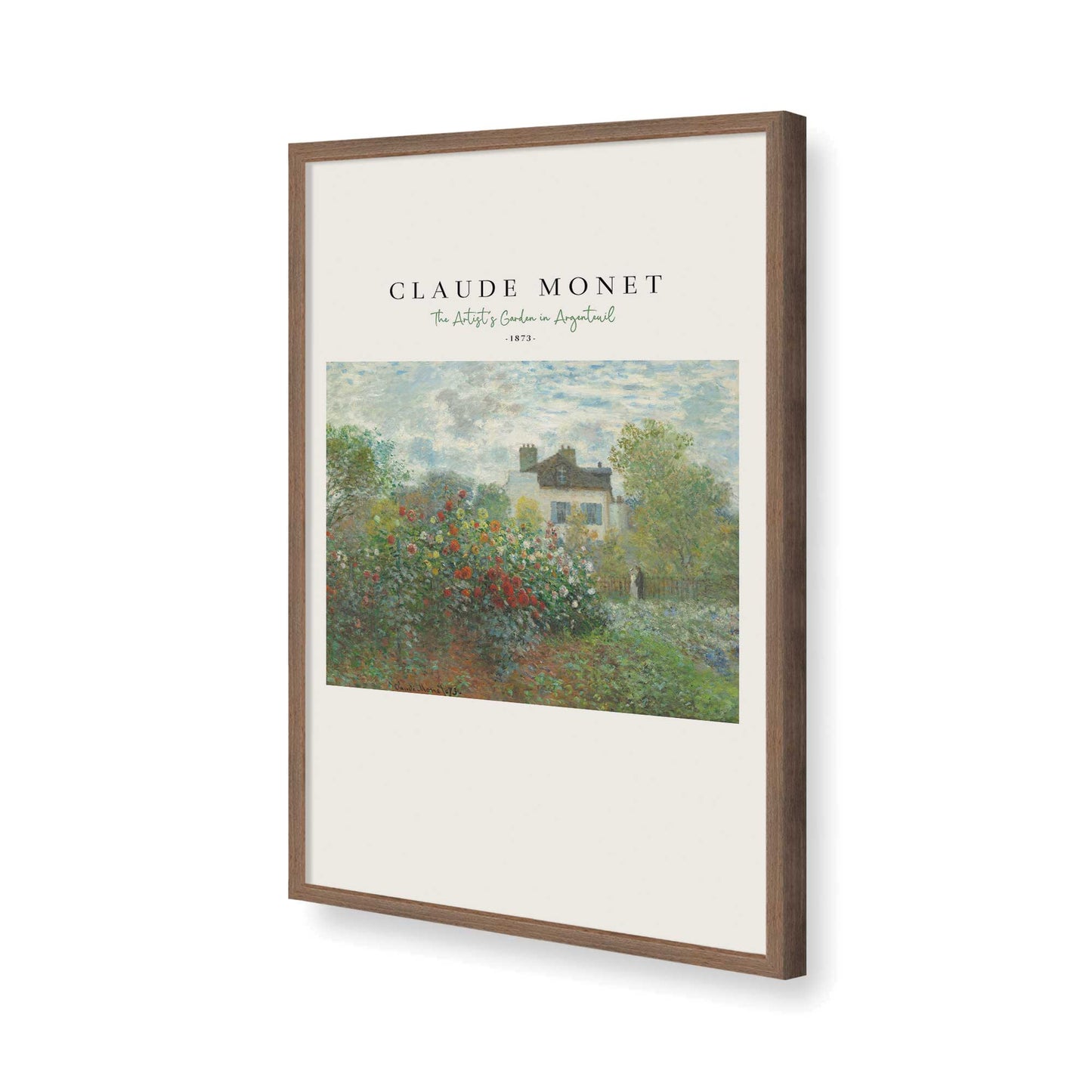 [Color:Walnut], Picture of art in a Walnut frame of the corner
