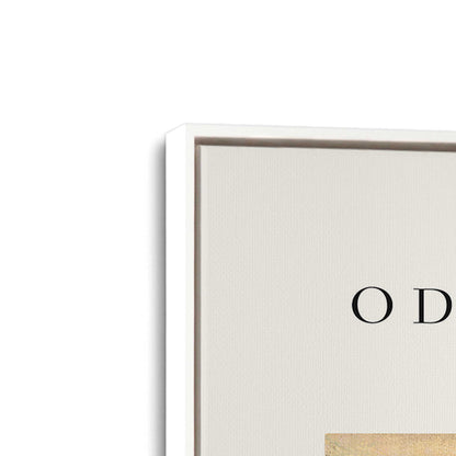 [Color:Opaque White], Picture of art in a White frame at an angle