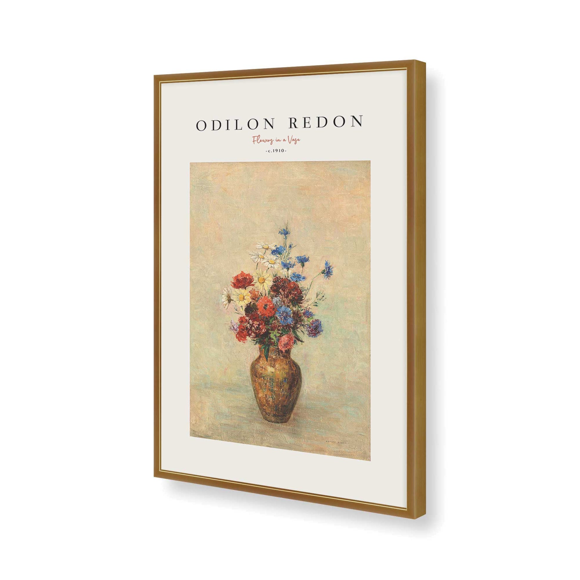 [Color:Polished Gold], Picture of art in a Polished Gold frame of the corner