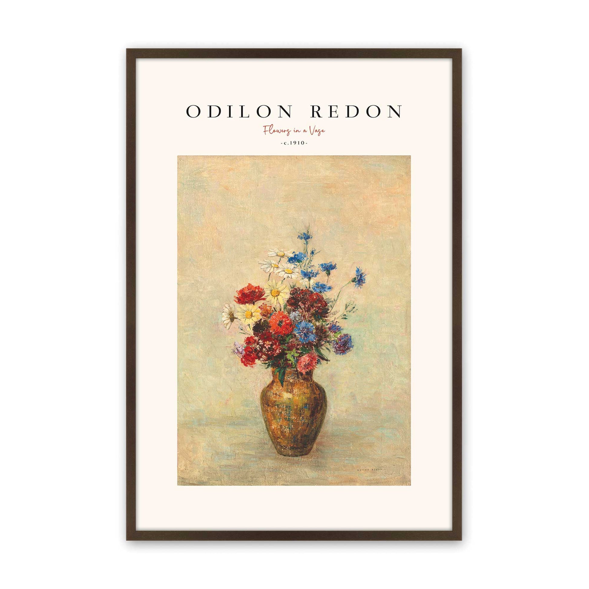 [Color:Brown], Picture of art in a Brown frame