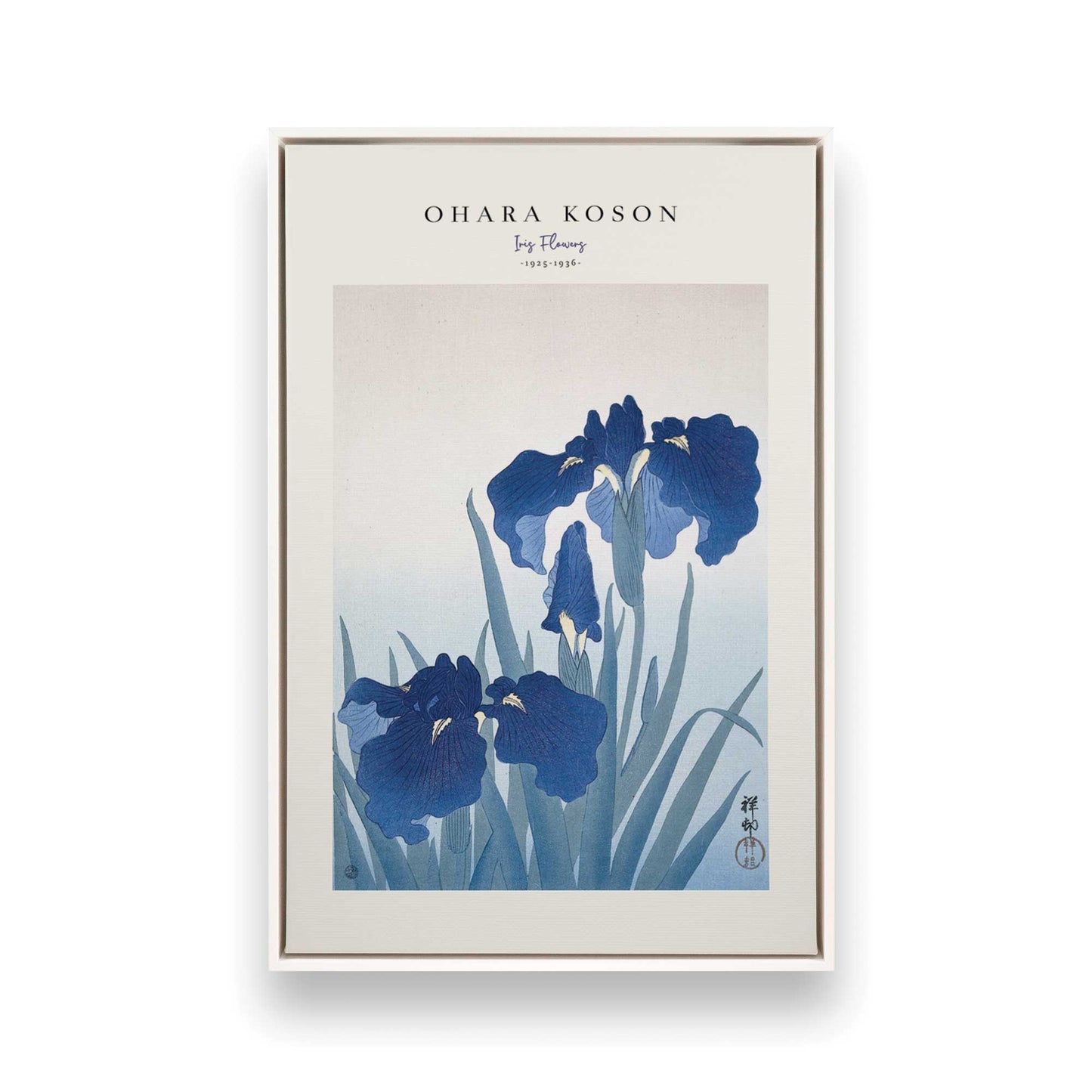 [Color:Opaque White], Picture of art in a White frame