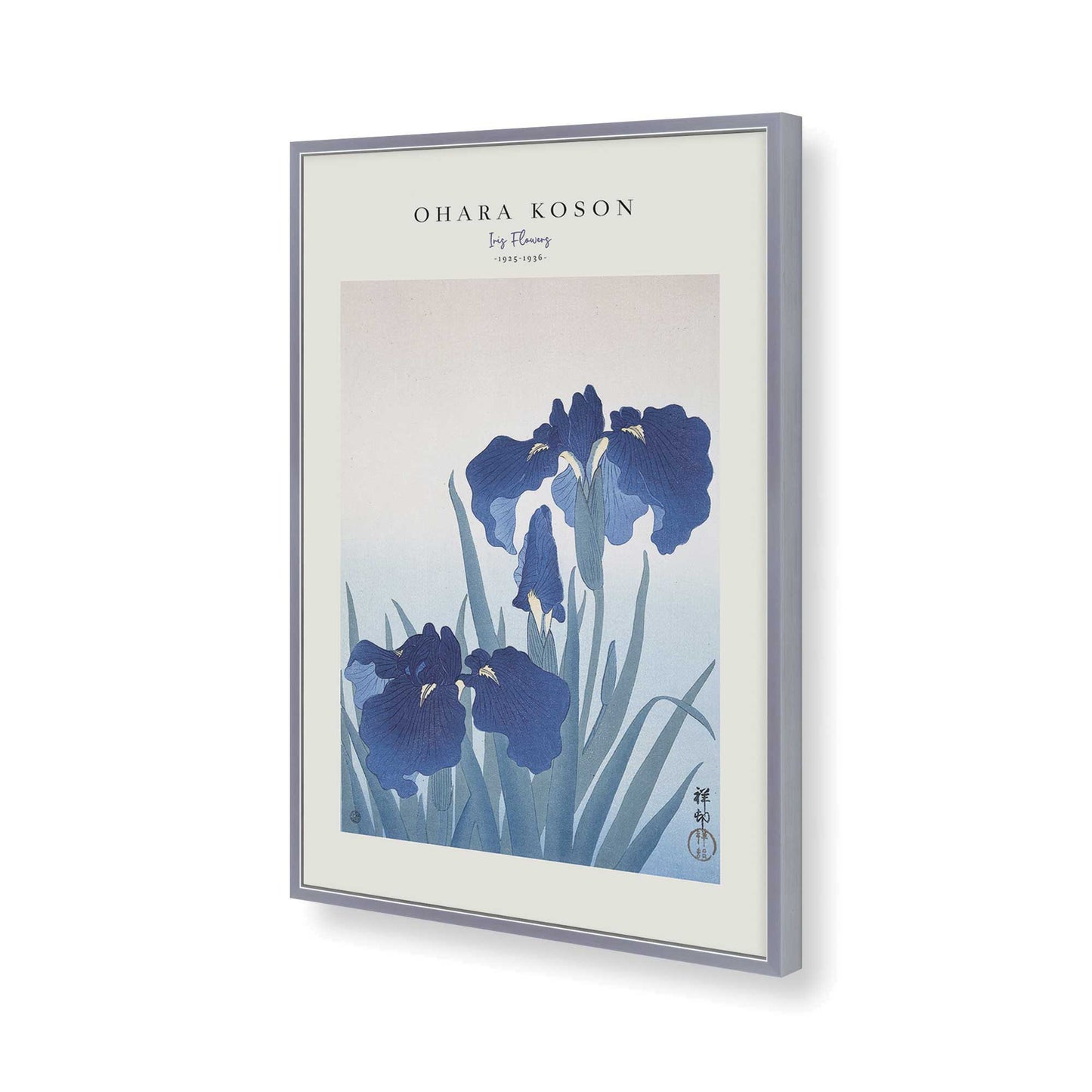 [Color:Polished Chrome], Picture of art in a Polished Chrome frame of the corner