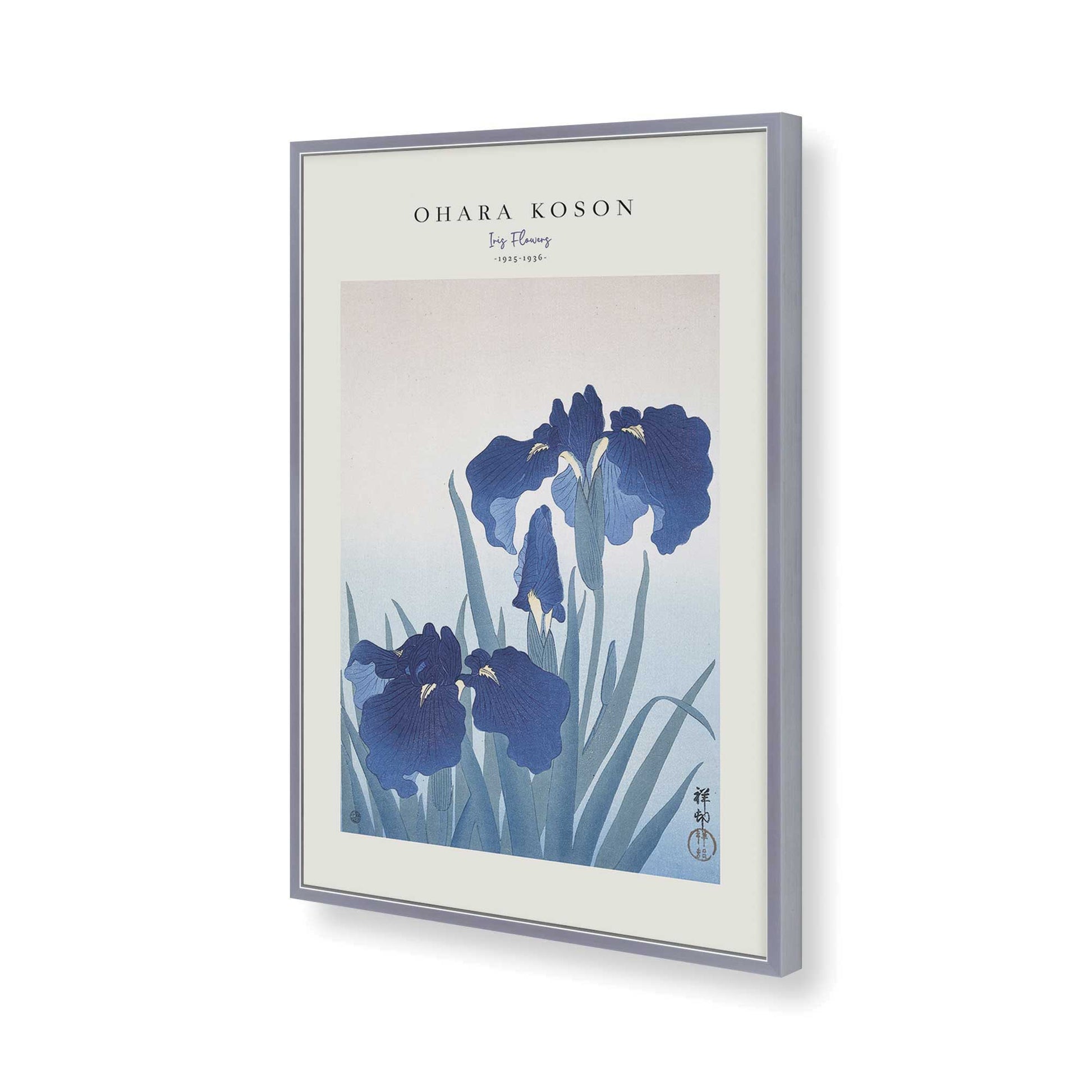 [Color:Polished Chrome], Picture of art in a Polished Chrome frame of the corner