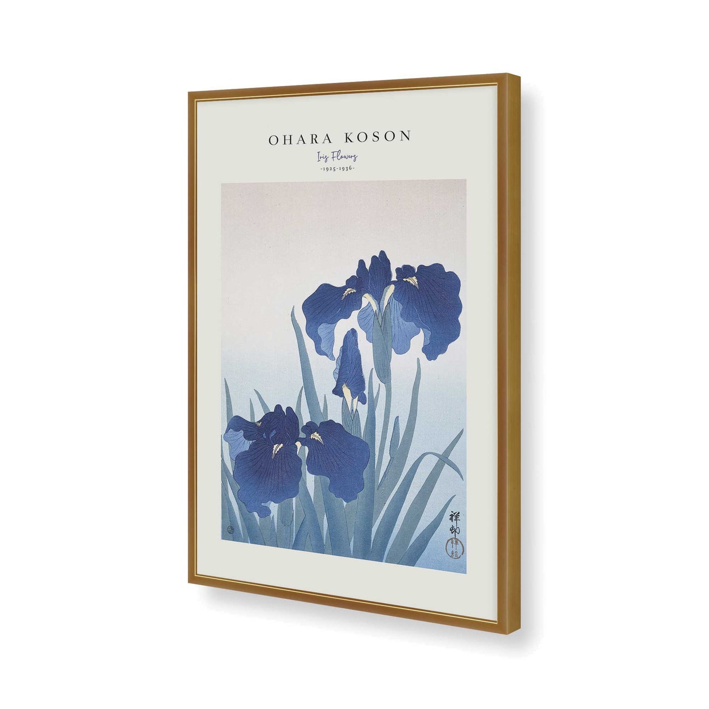 [Color:Polished Gold], Picture of art in a Polished Gold frame of the corner