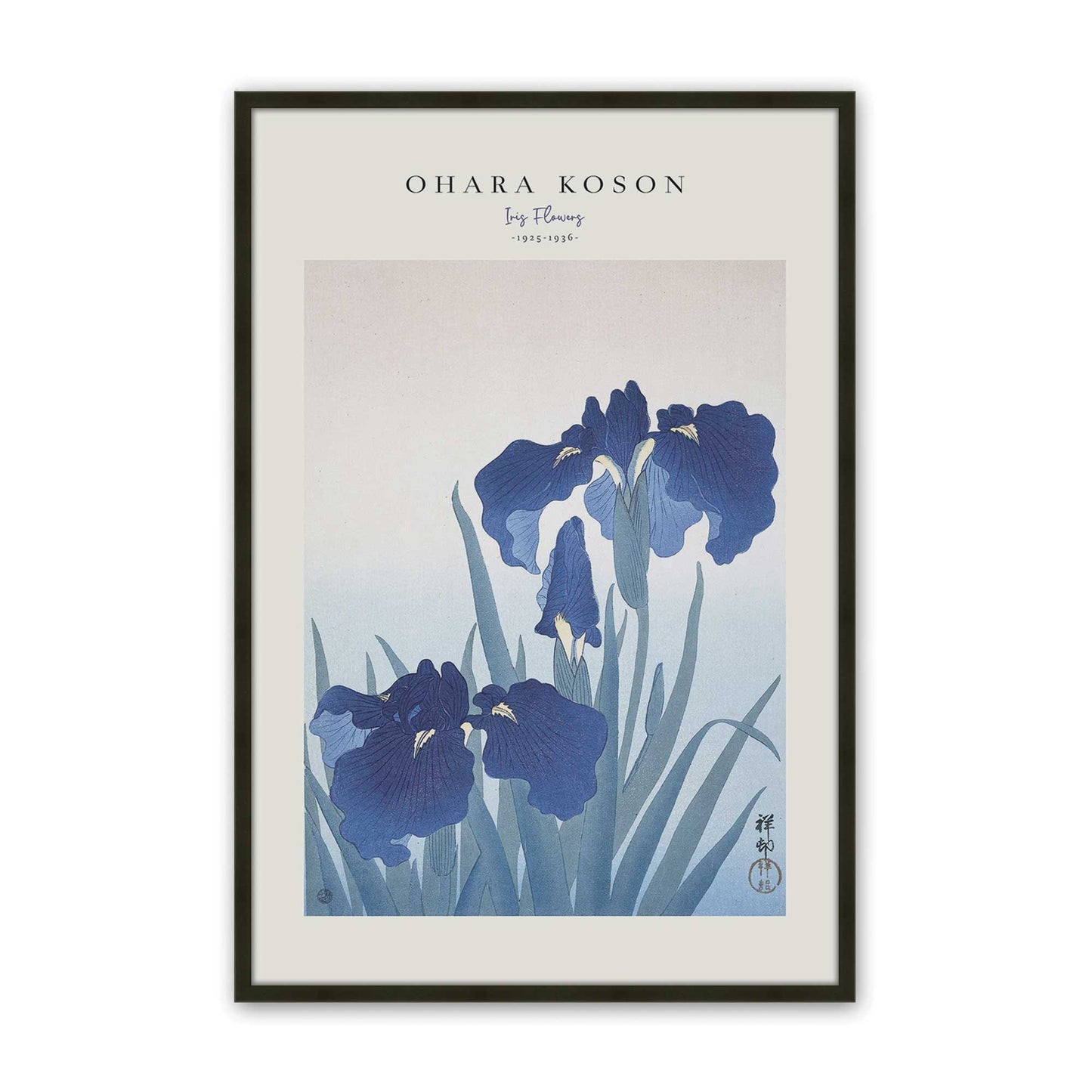 [Color:Satin Black], Picture of art in a Satin Black frame