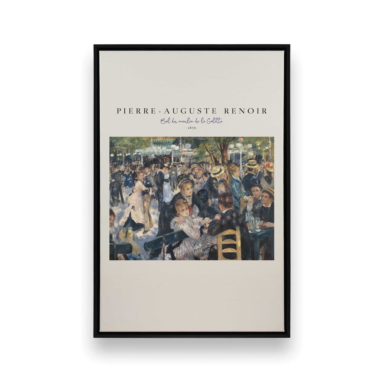 [Color:Satin Black], Picture of art in a Satin Black frame