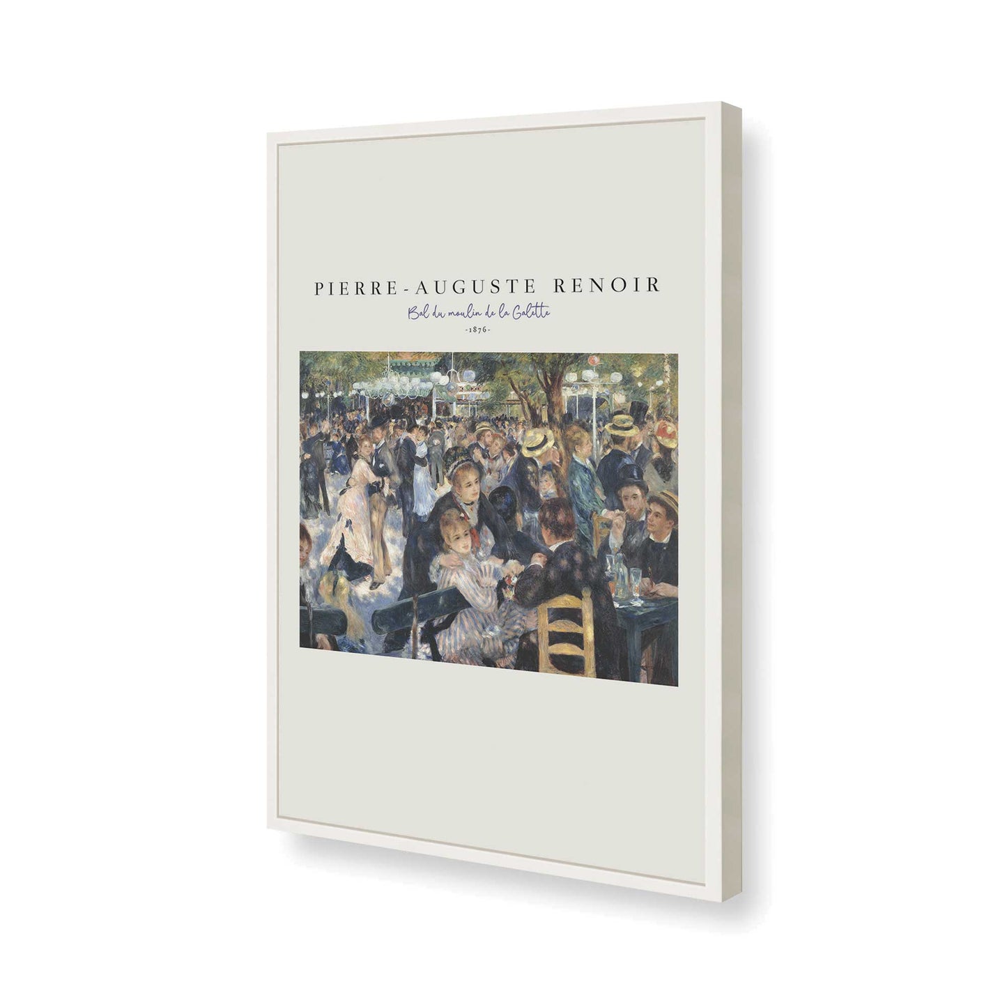 [Color:Opaque White], Picture of art in a Opaque White frame of the corner