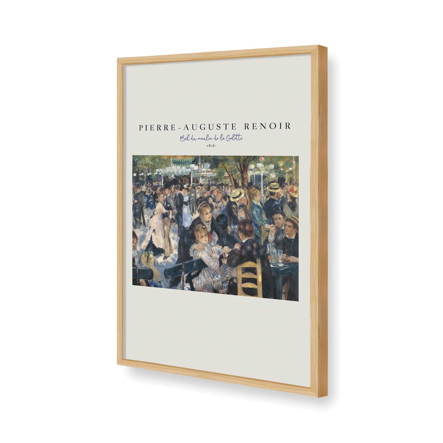 [Color:American Maple], Picture of art in a American Maple frame of the corner