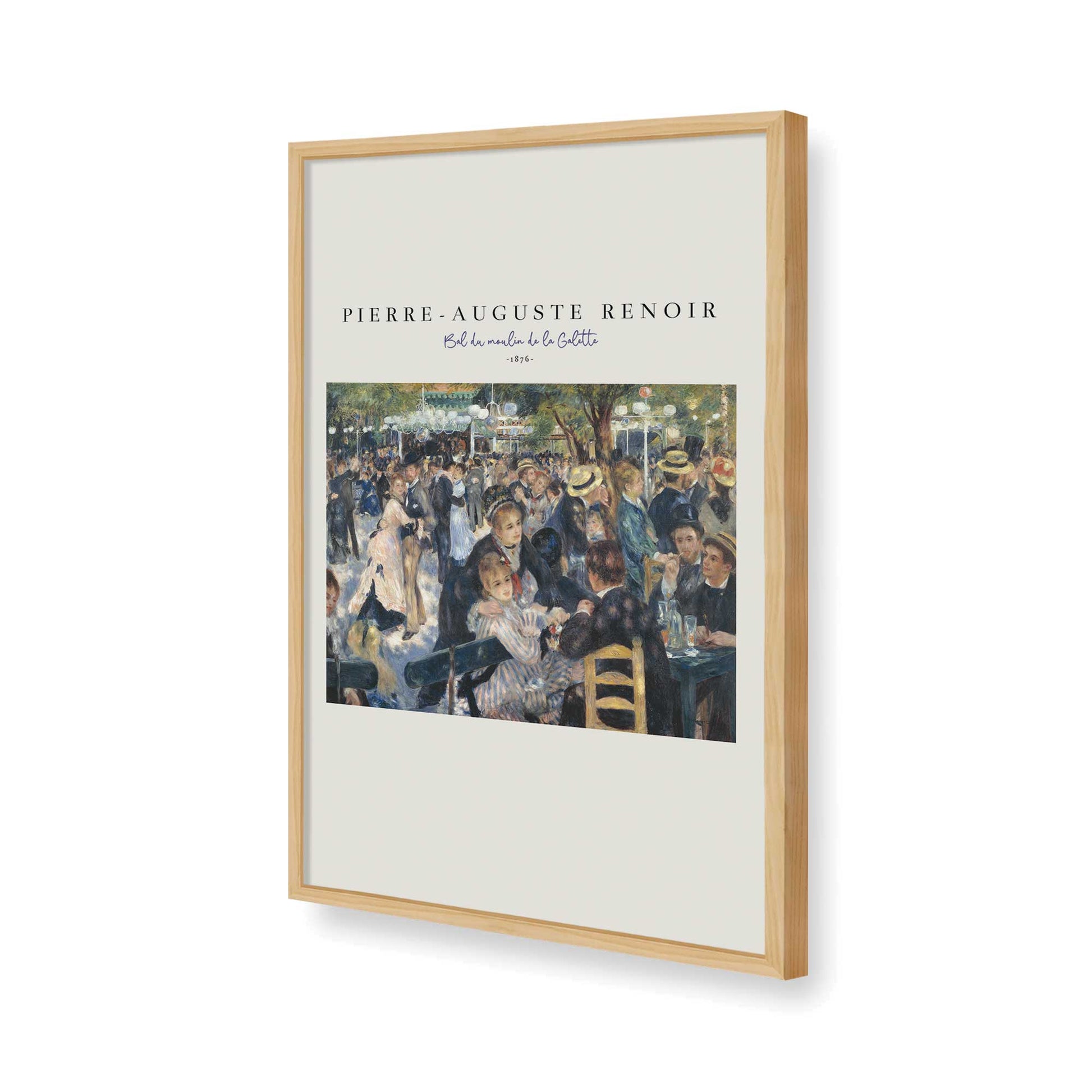 [Color:American Maple], Picture of art in a American Maple frame of the corner