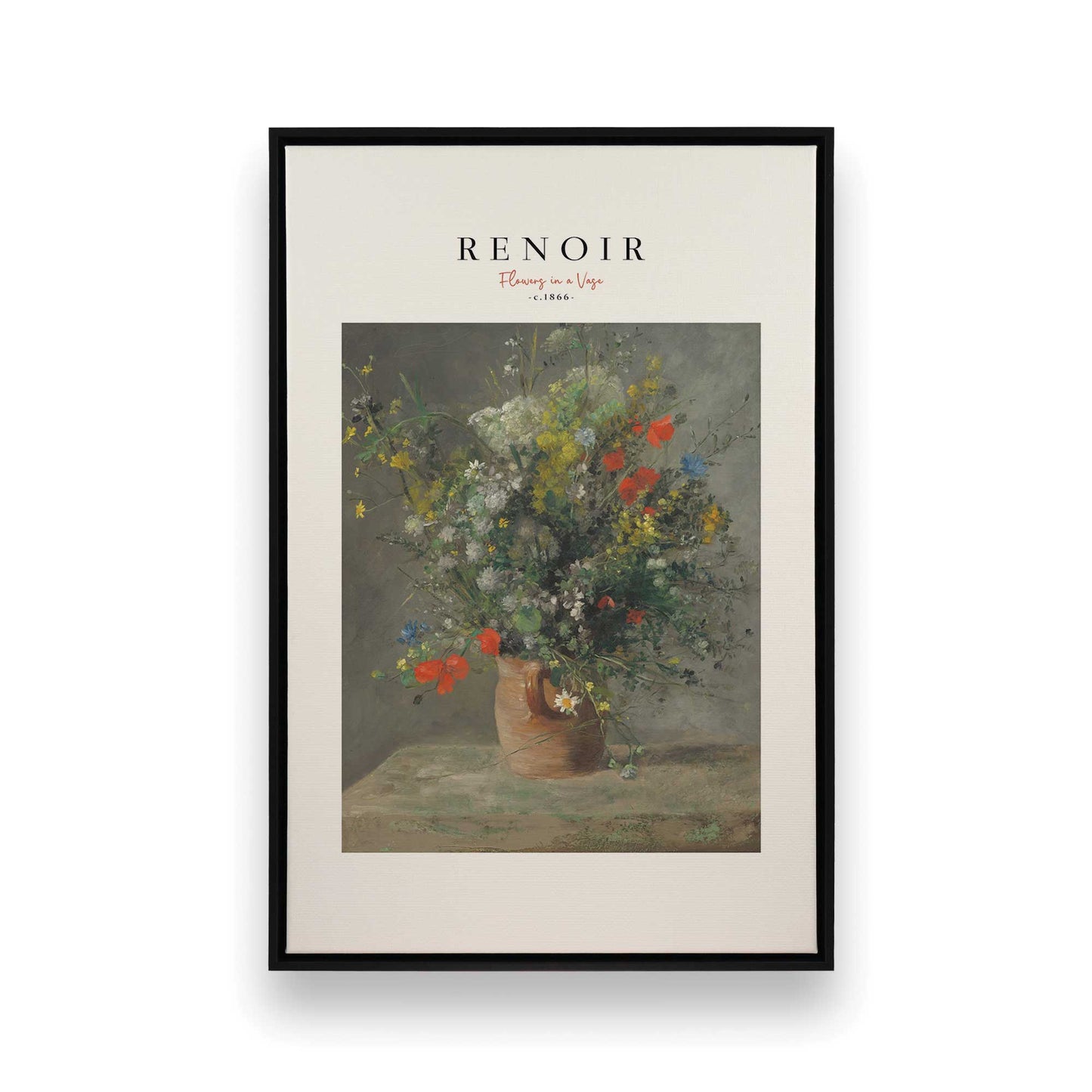 [Color:Satin Black], Picture of art in a Satin Black frame