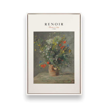 [Color:Opaque White], Picture of art in a White frame