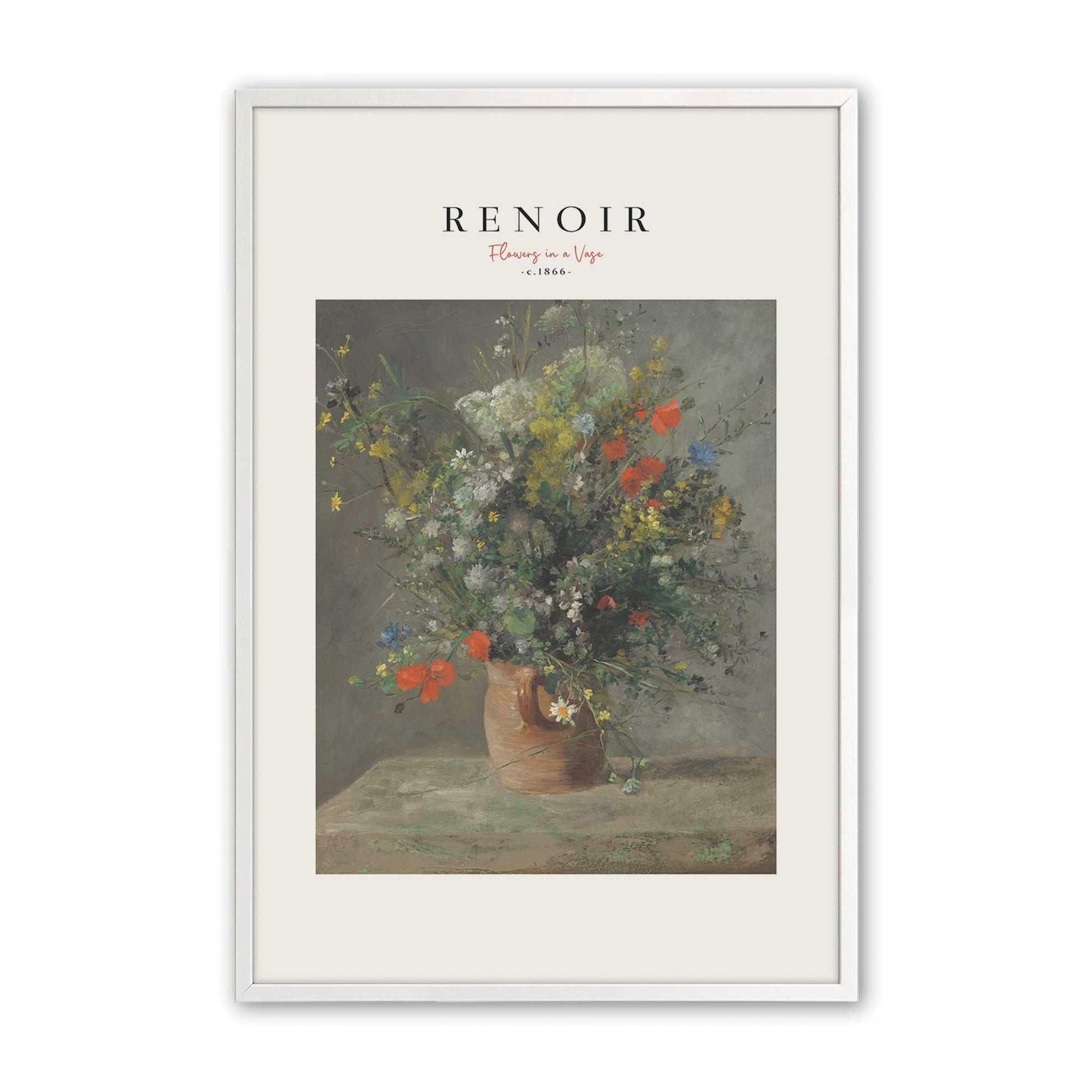 [Color:Opaque White], Picture of art in a Opaque White frame
