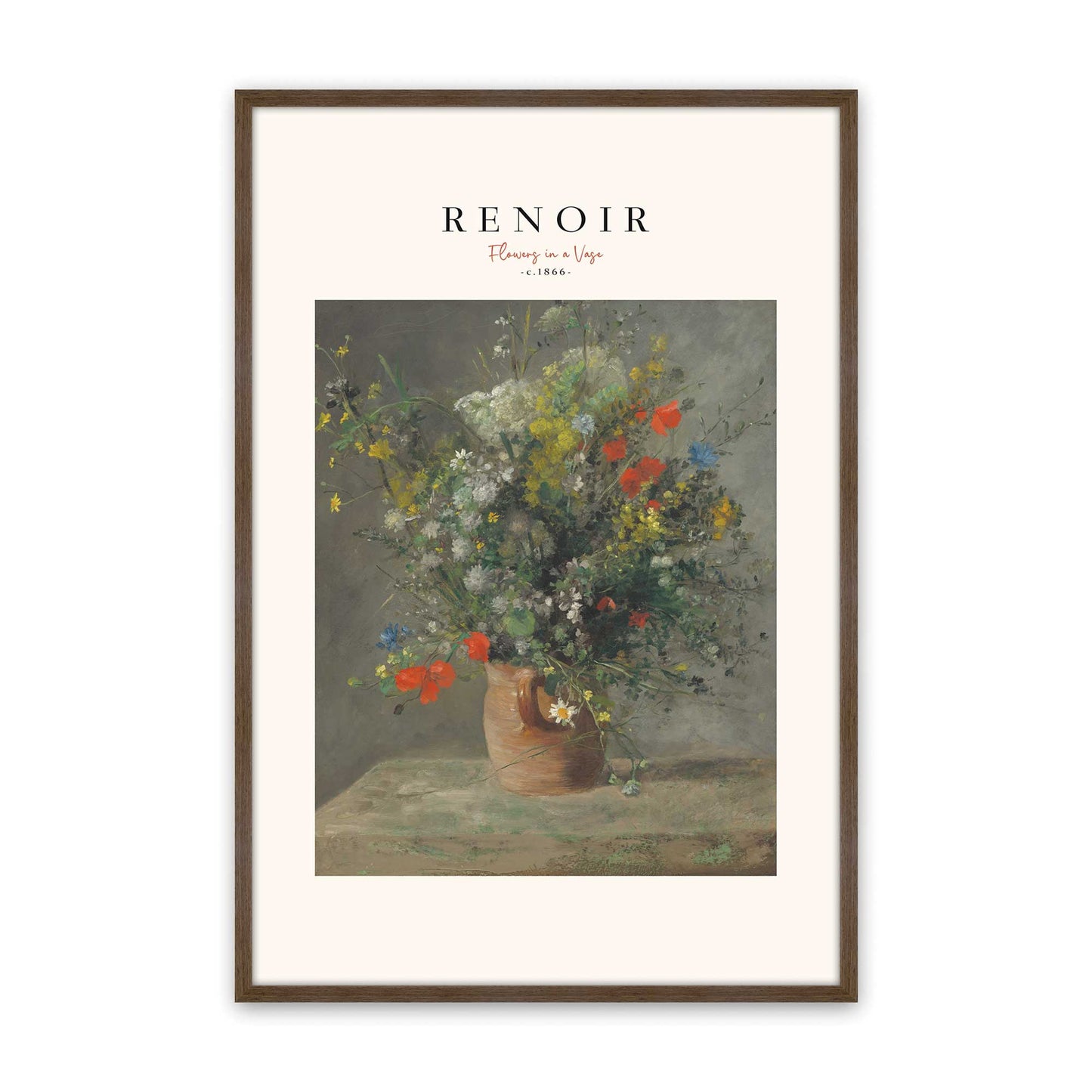 [Color:Walnut], Picture of art in a Walnut frame