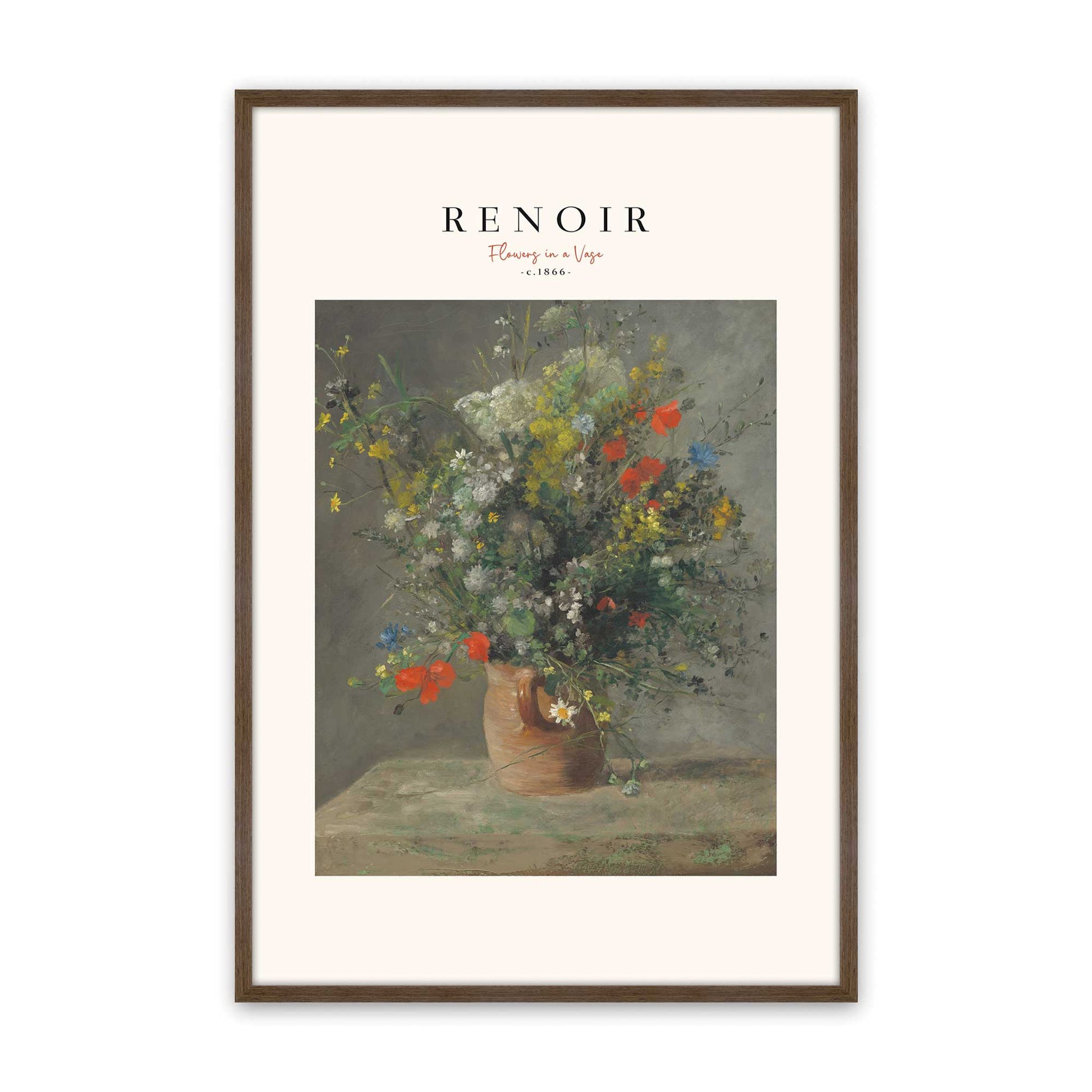 [Color:Walnut], Picture of art in a Walnut frame