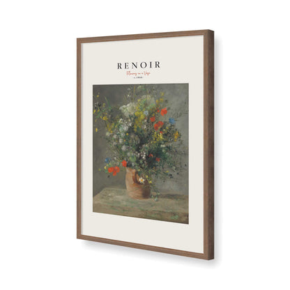 [Color:Walnut], Picture of art in a Walnut frame of the corner