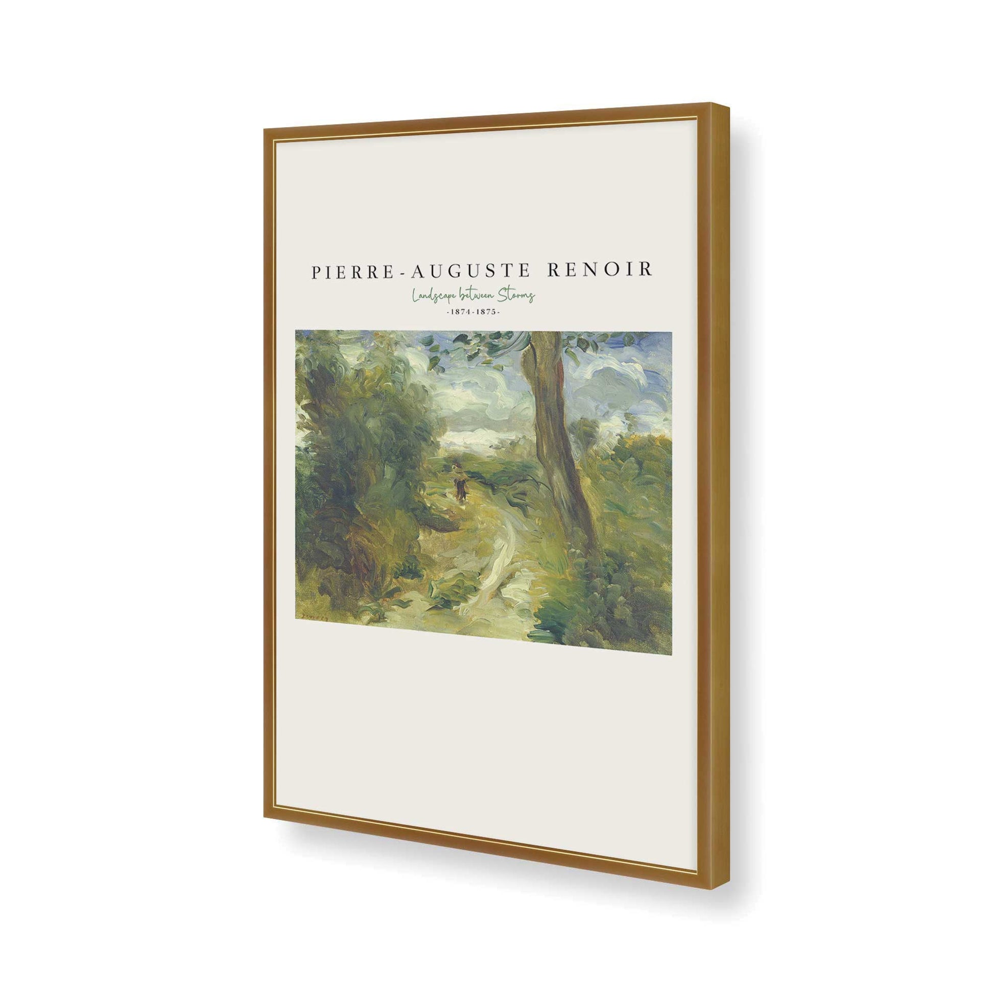 [Color:Polished Gold], Picture of art in a Polished Gold frame of the corner
