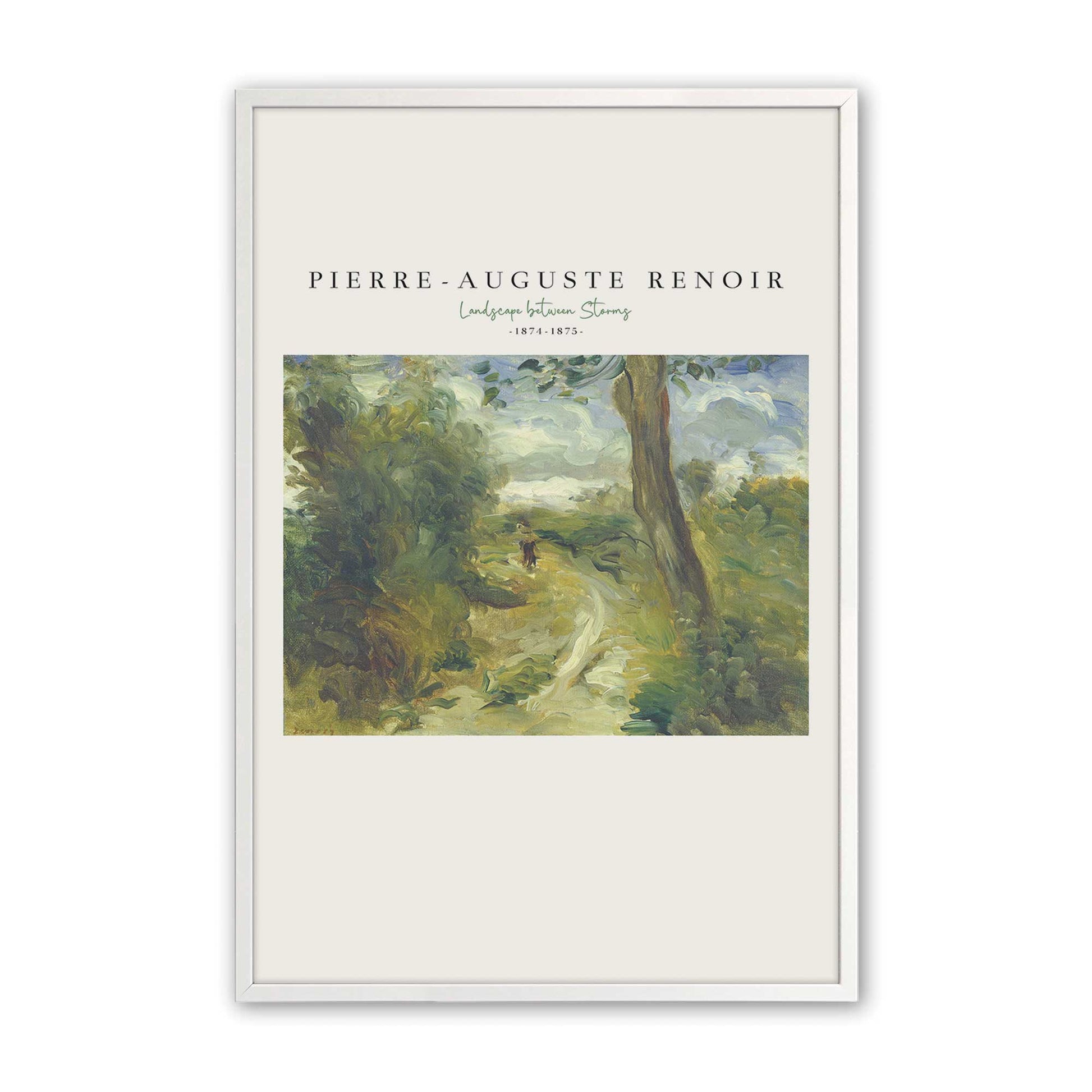 [Color:Opaque White], Picture of art in a Opaque White frame