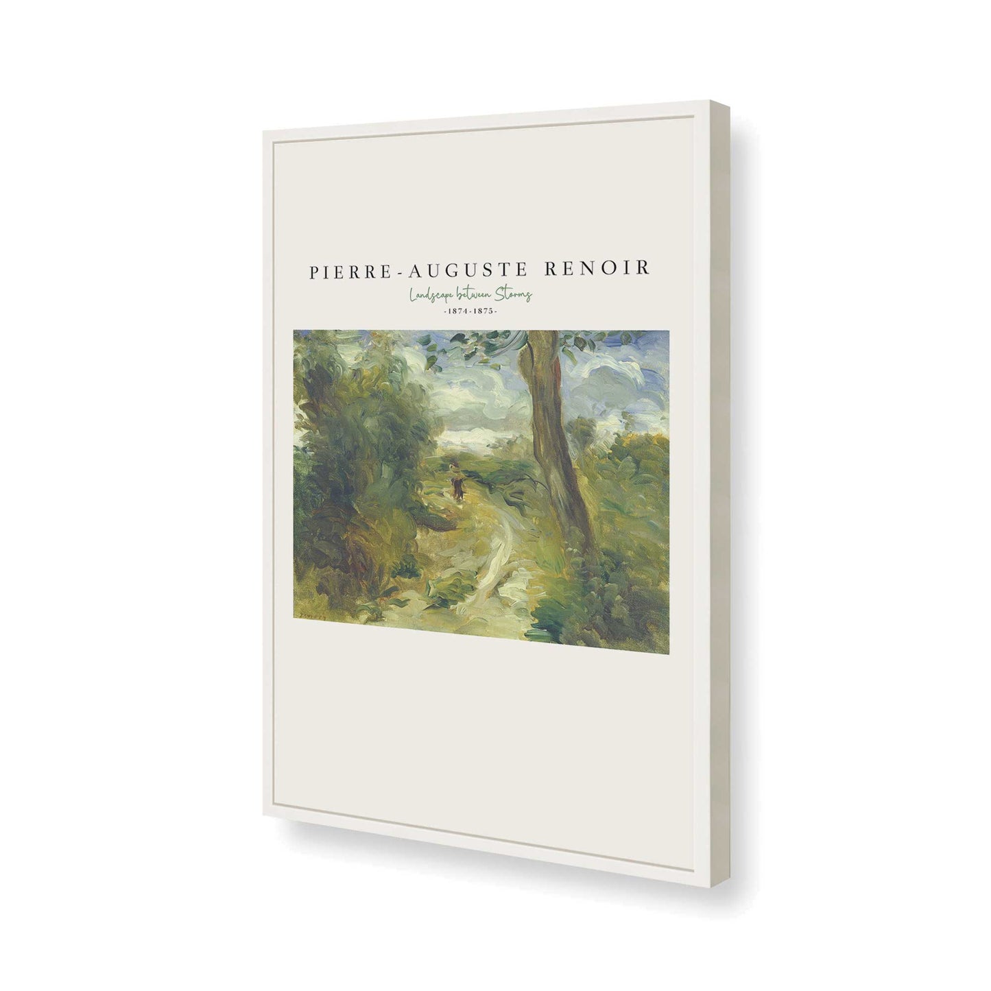 [Color:Opaque White], Picture of art in a Opaque White frame of the corner