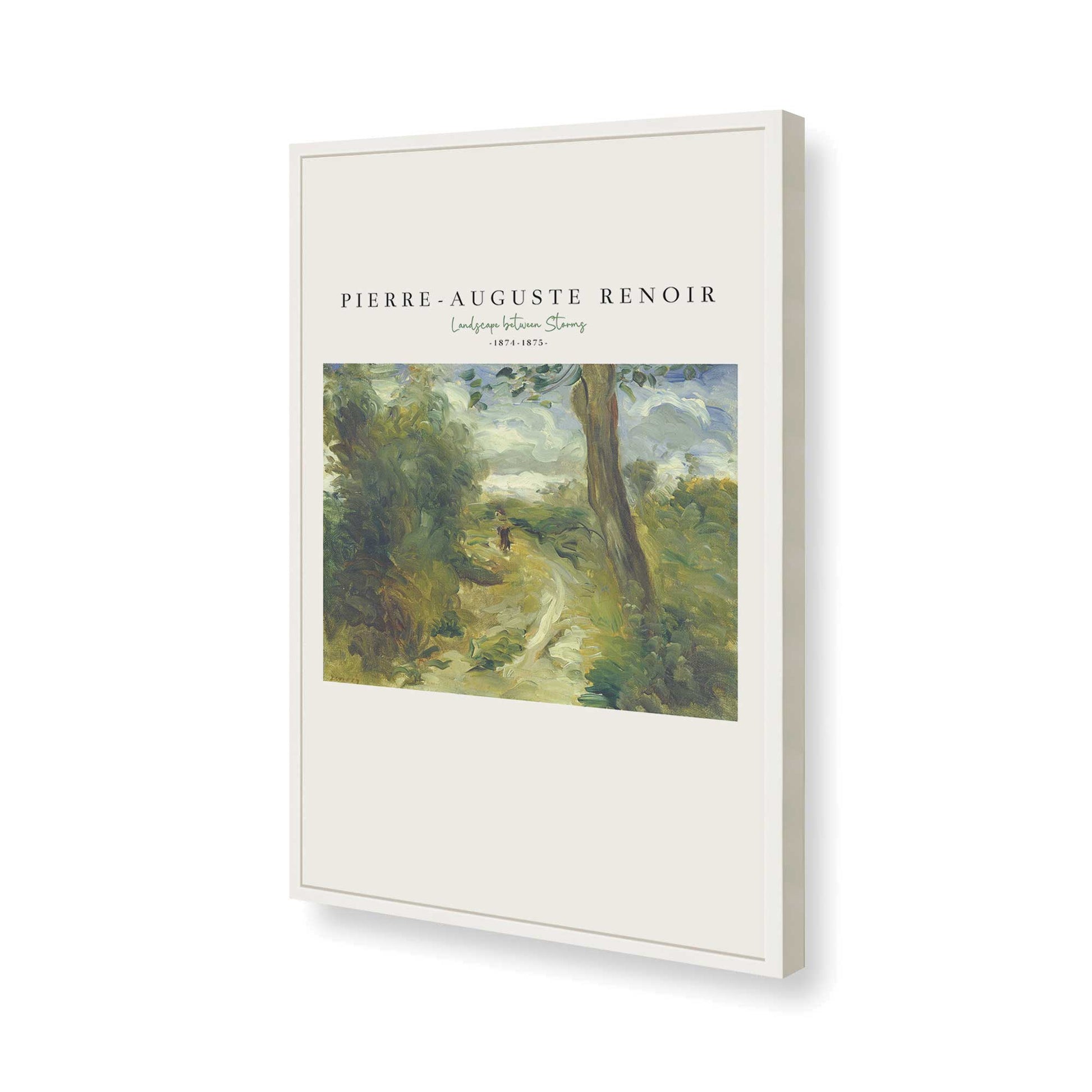 [Color:Opaque White], Picture of art in a Opaque White frame of the corner