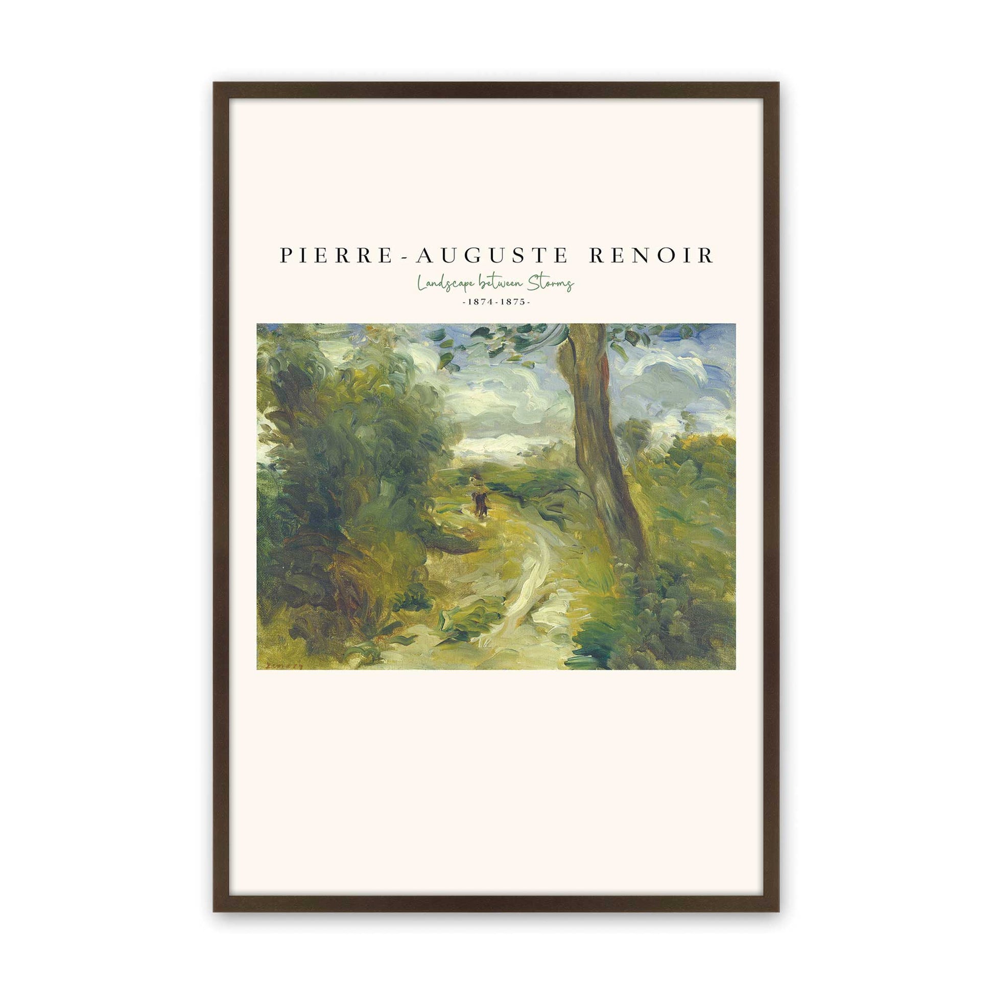 [Color:Brown], Picture of art in a Brown frame
