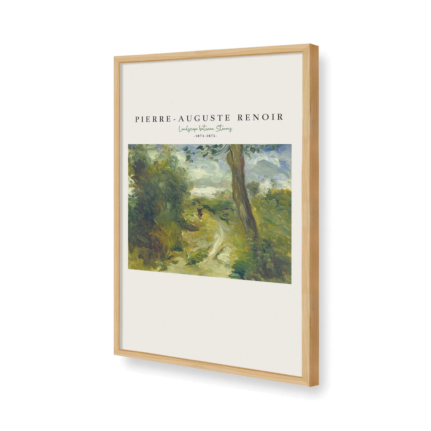 [Color:American Maple], Picture of art in a American Maple frame of the corner
