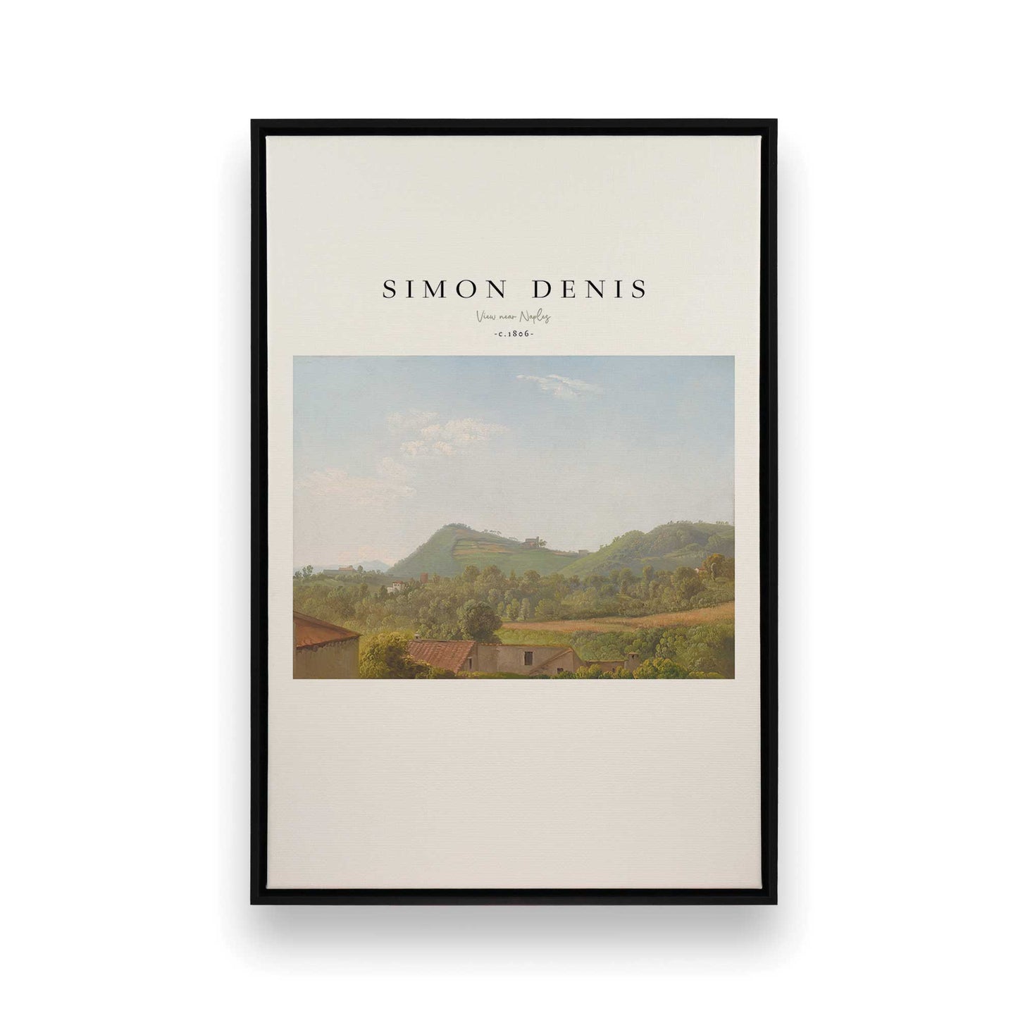 [Color:Satin Black], Picture of art in a Satin Black frame