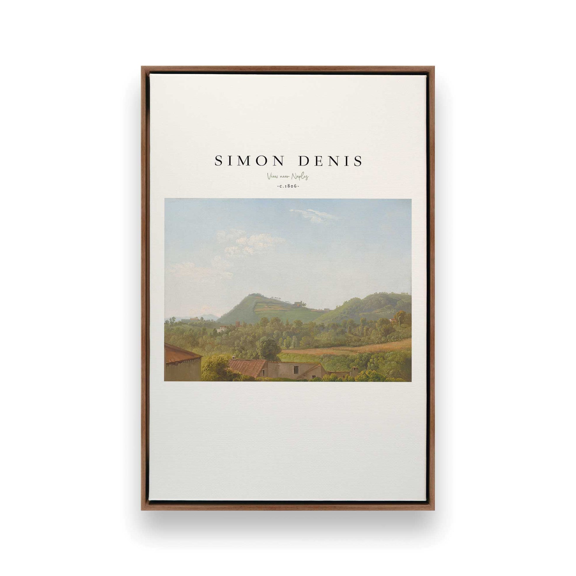 [Color:Walnut], Picture of art in a Walnut frame