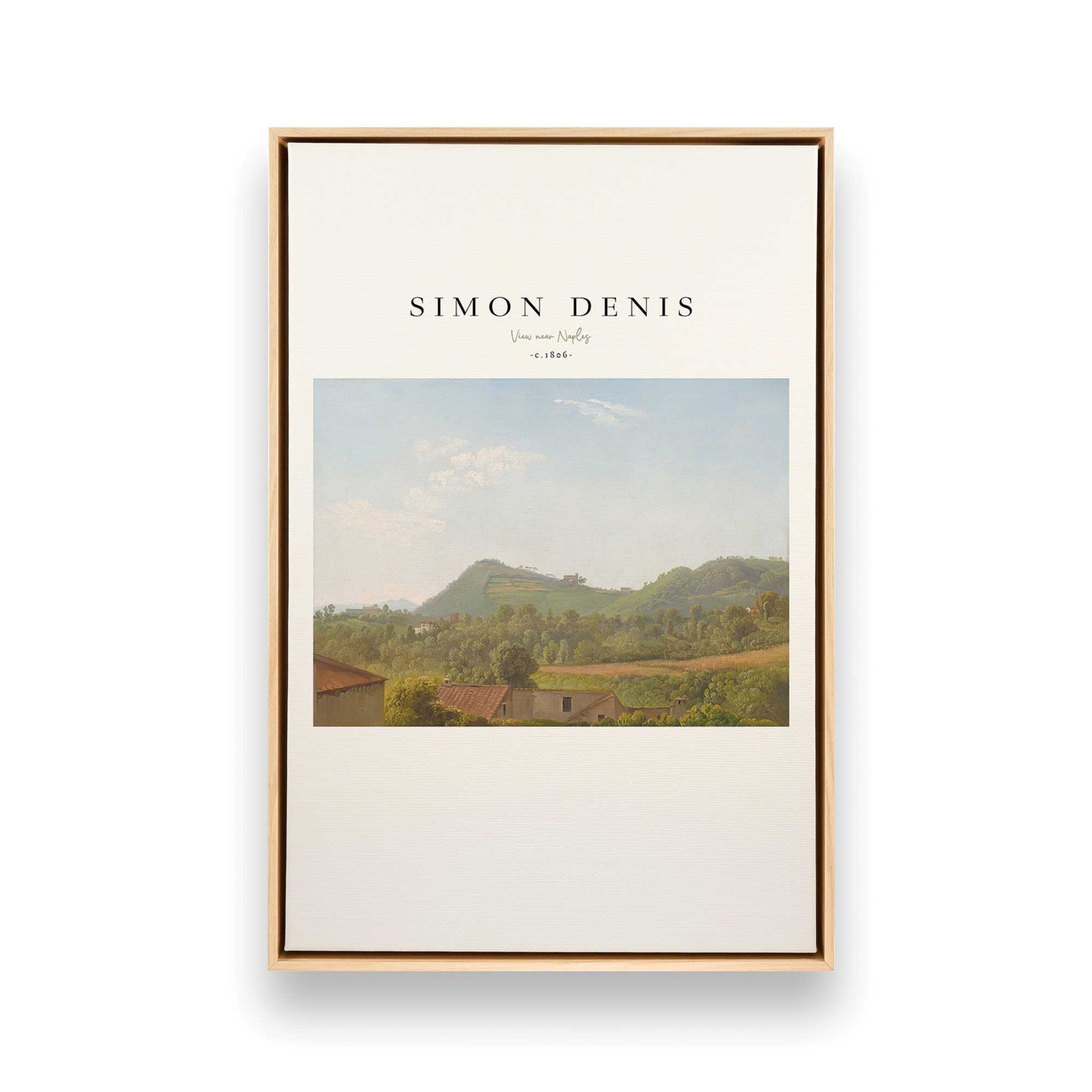 [Color:American Maple], Picture of art in a American Maple frame