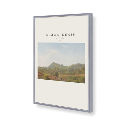 [Color:Polished Chrome], Picture of art in a Polished Chrome frame of the corner