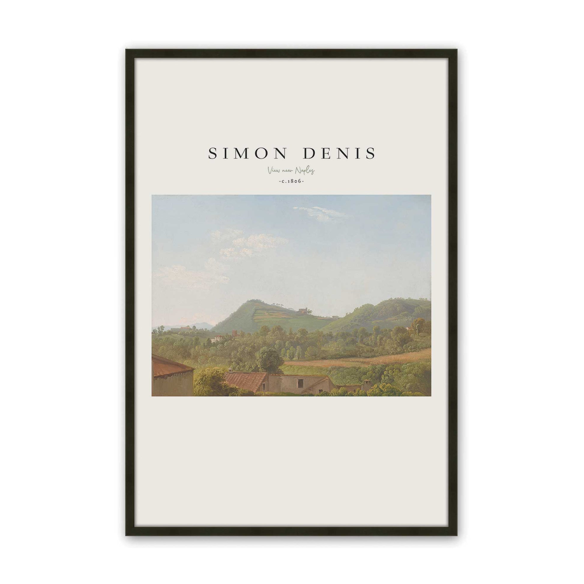 [Color:Satin Black], Picture of art in a Satin Black frame