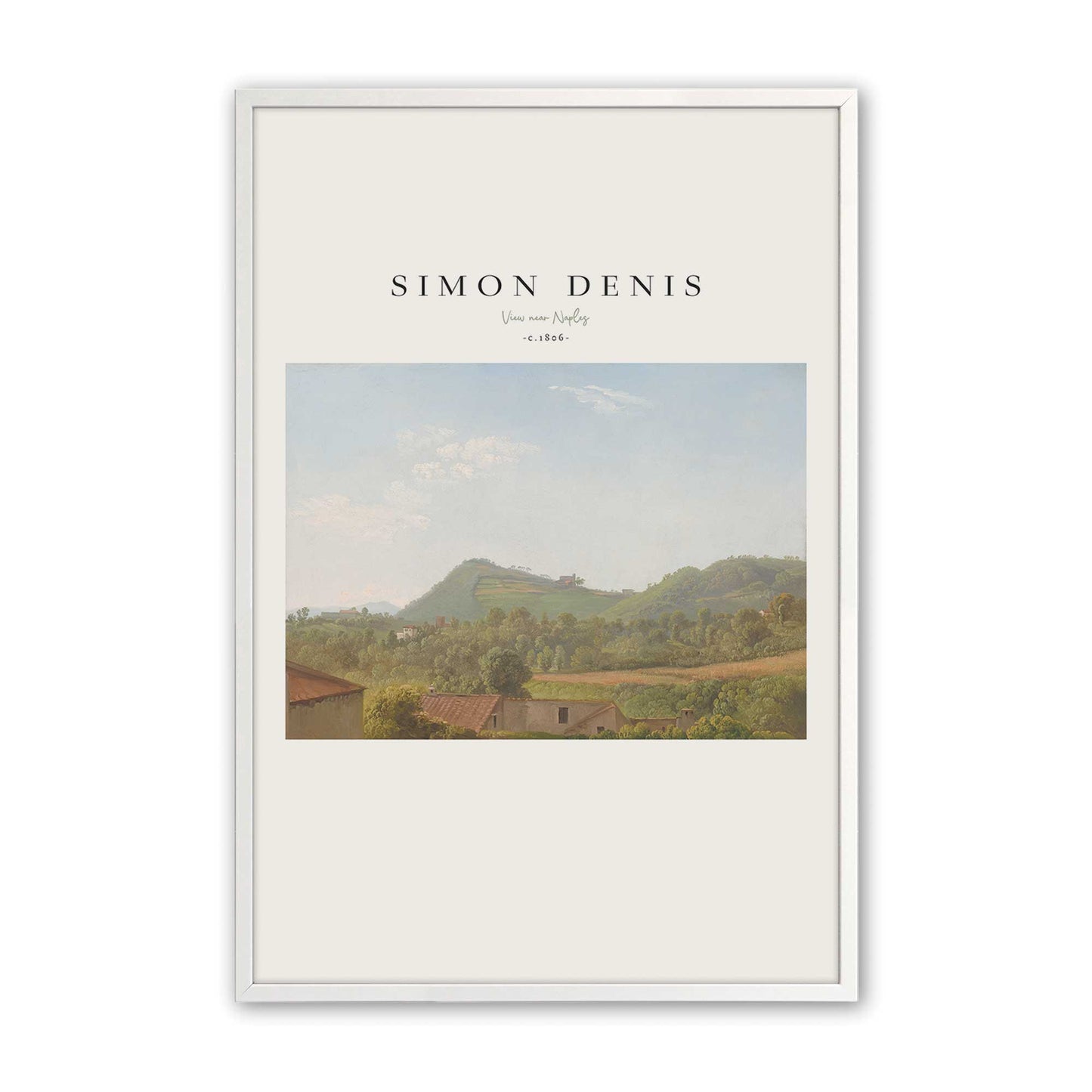[Color:Opaque White], Picture of art in a Opaque White frame