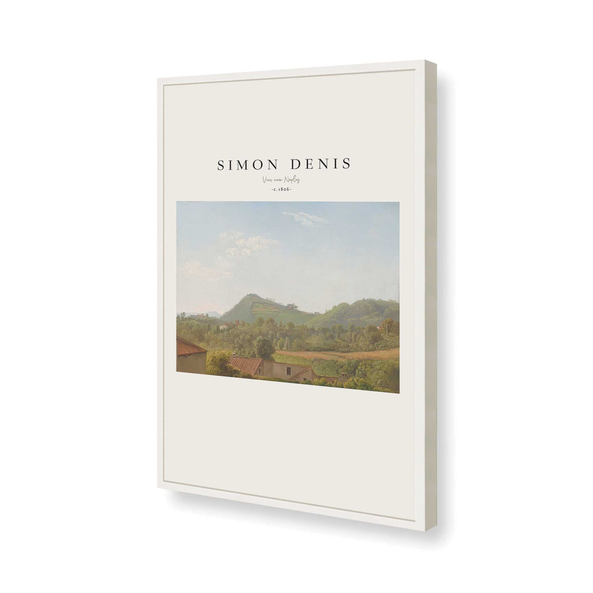 [Color:Opaque White], Picture of art in a Opaque White frame of the corner