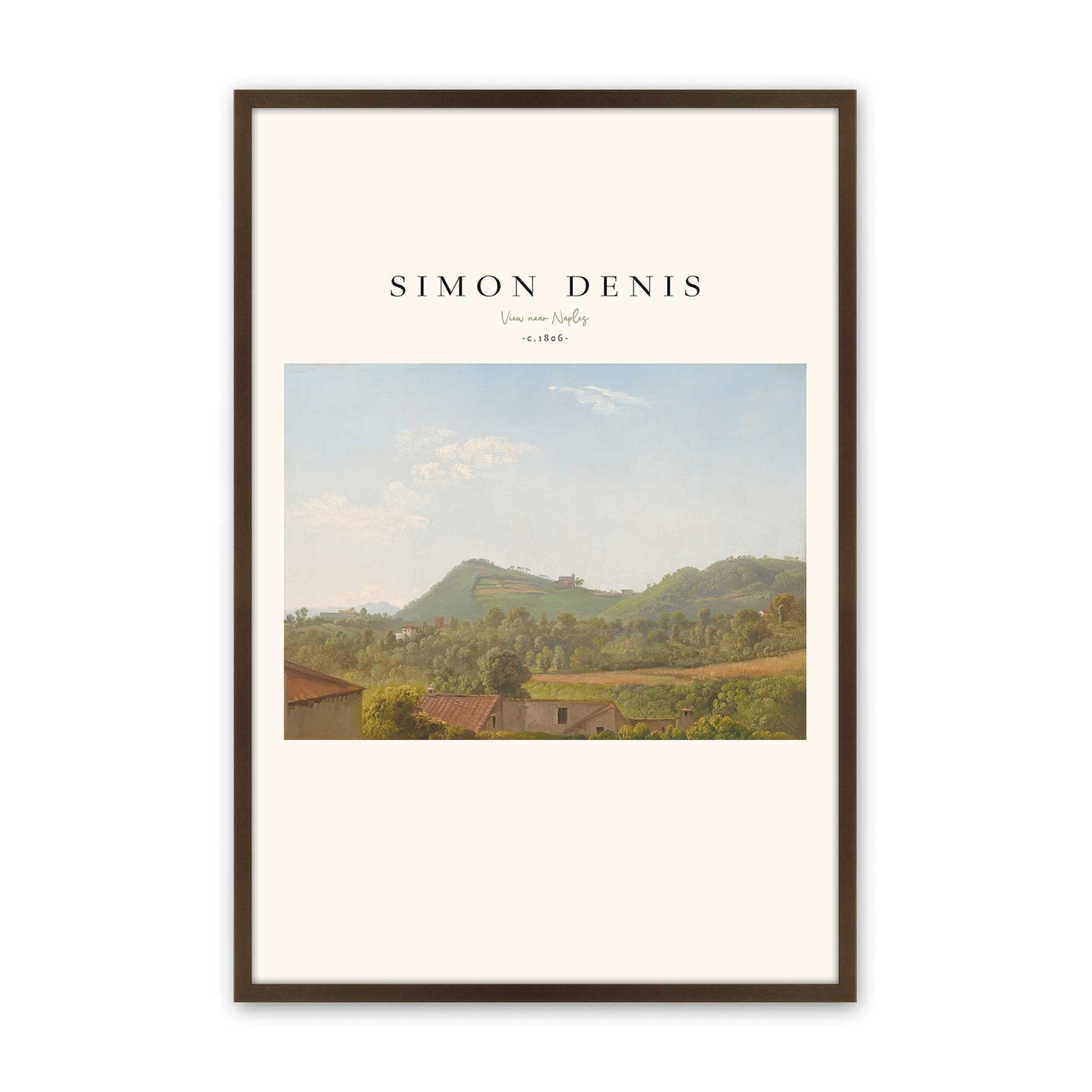 [Color:Belvinder Brown], Picture of art in a Belvinder Brown frame