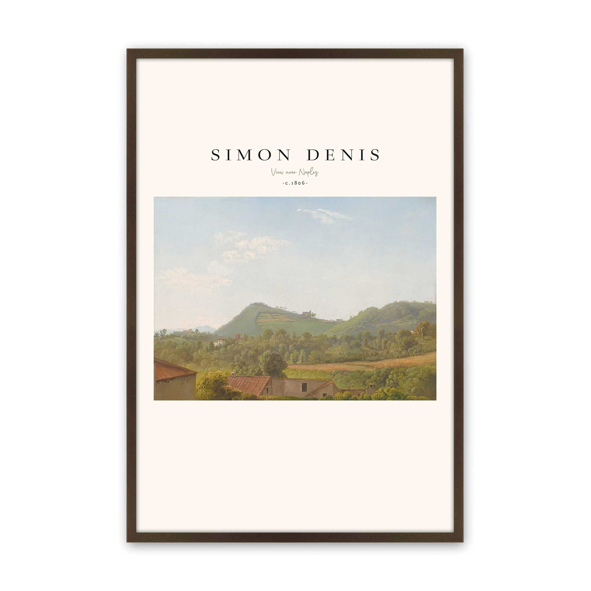 [Color:Belvinder Brown], Picture of art in a Belvinder Brown frame