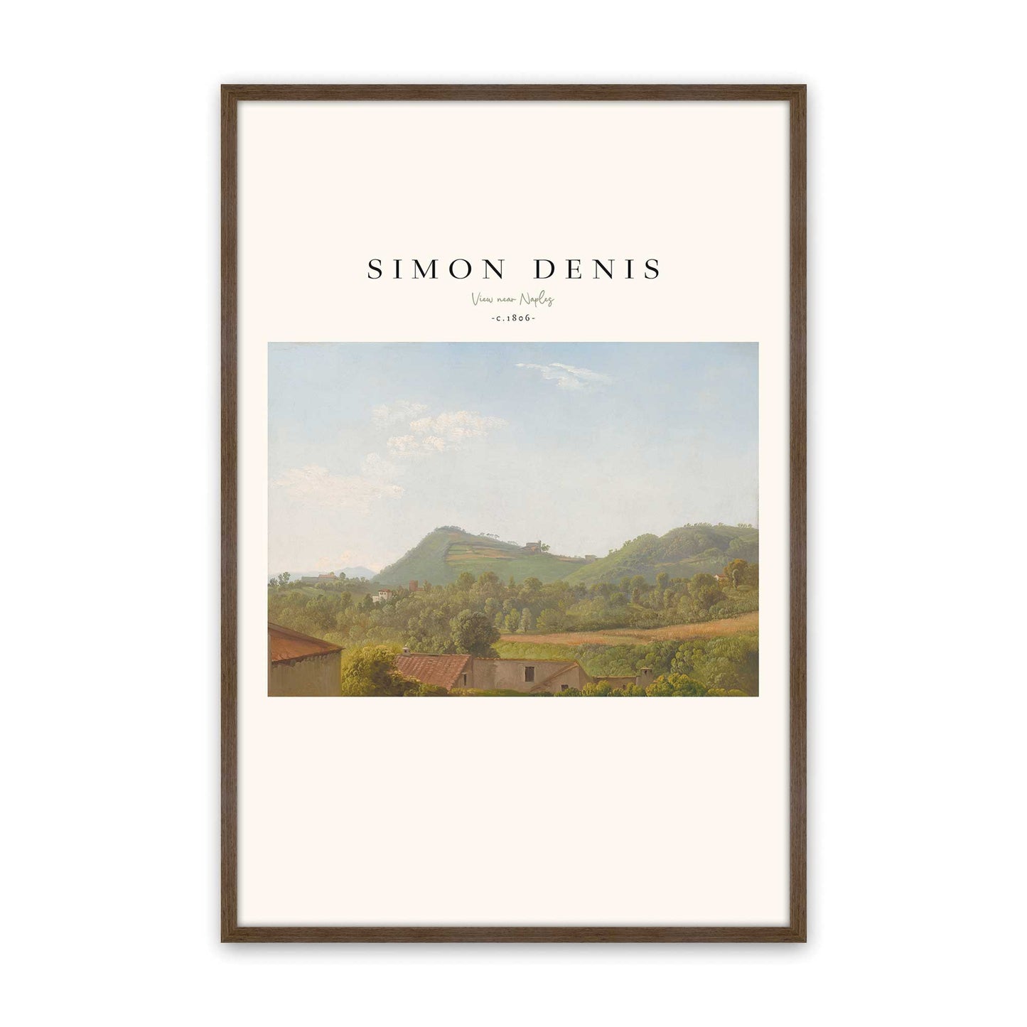 [Color:Walnut], Picture of art in a Walnut frame