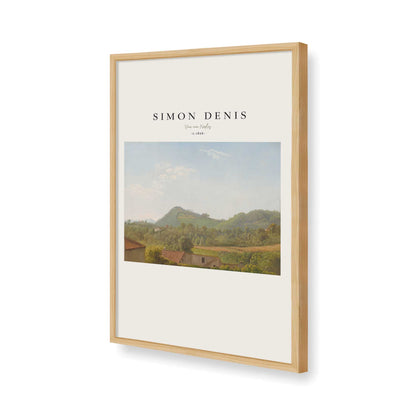 [Color:American Maple], Picture of art in a American Maple frame of the corner