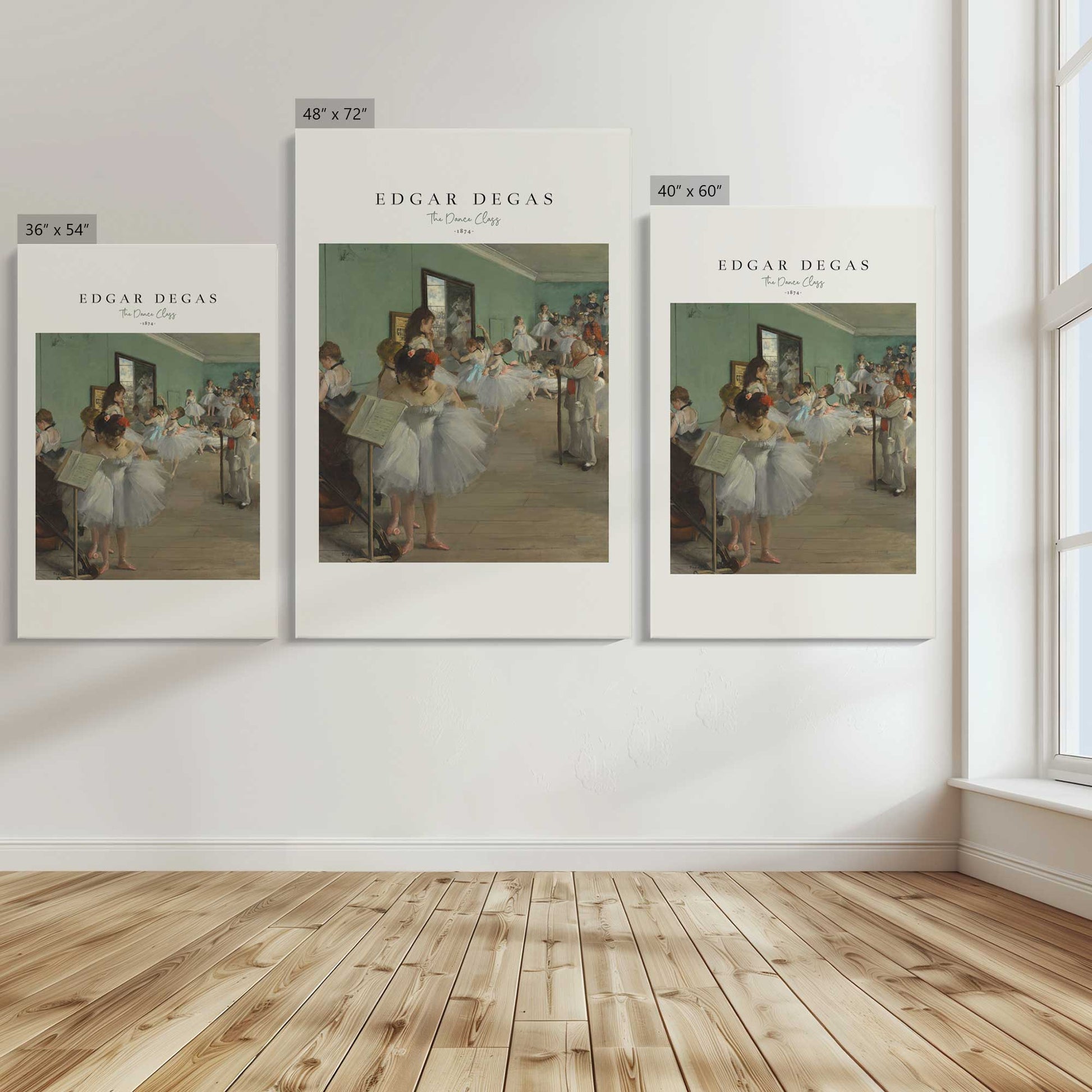 [Color:Stretched Canvas], Image showing the size comparisons