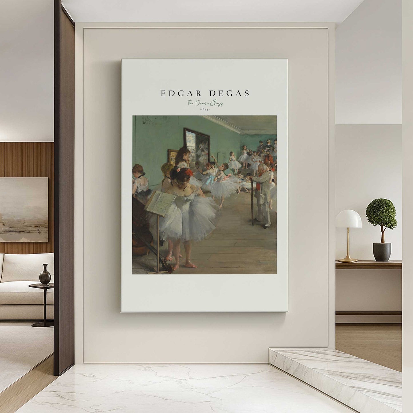 [Color:Stretched Canvas], Picture of art in a room