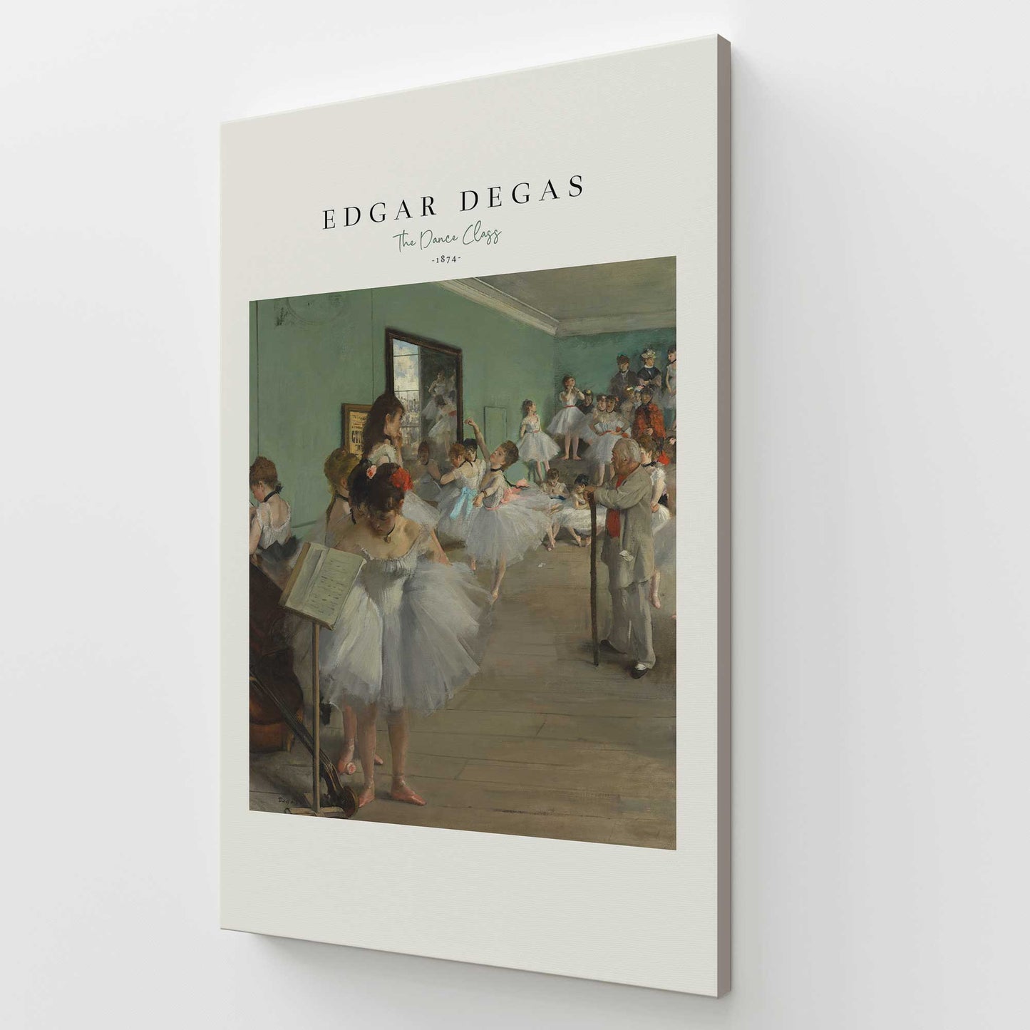 [Color:Stretched Canvas], Picture of art at an angle