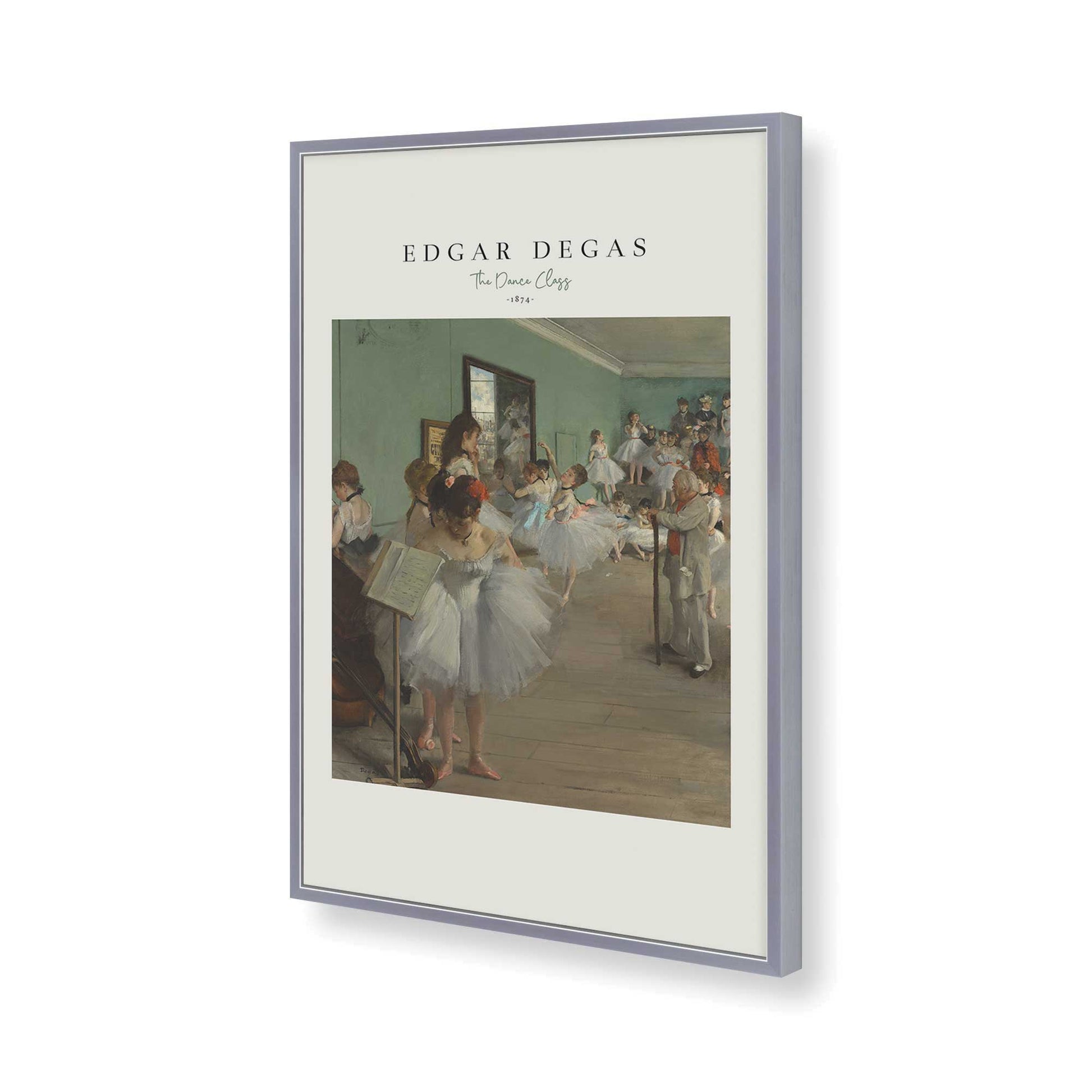 [Color:Polished Chrome], Picture of art in a Polished Chrome frame of the corner