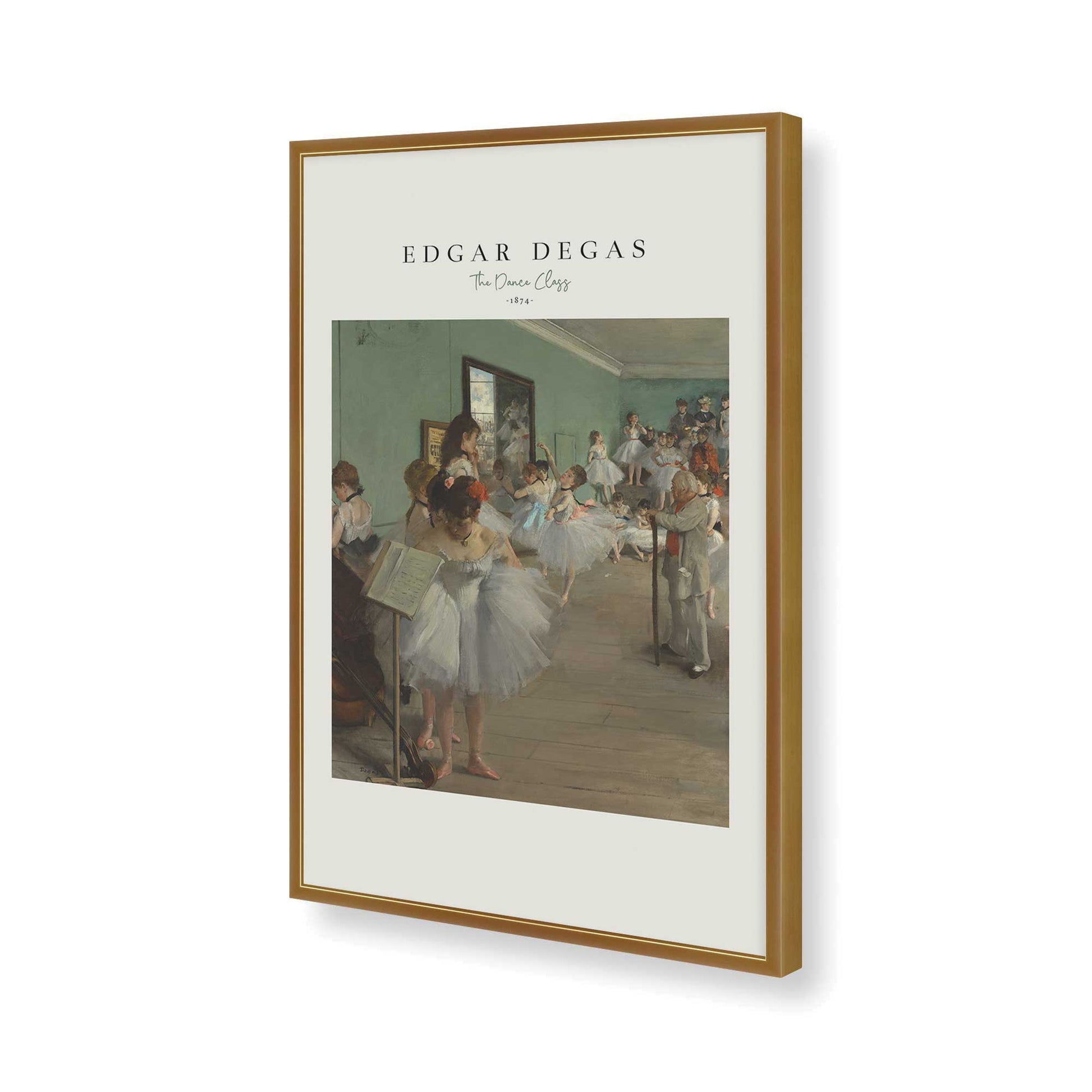 [Color:Polished Gold], Picture of art in a Polished Gold frame of the corner